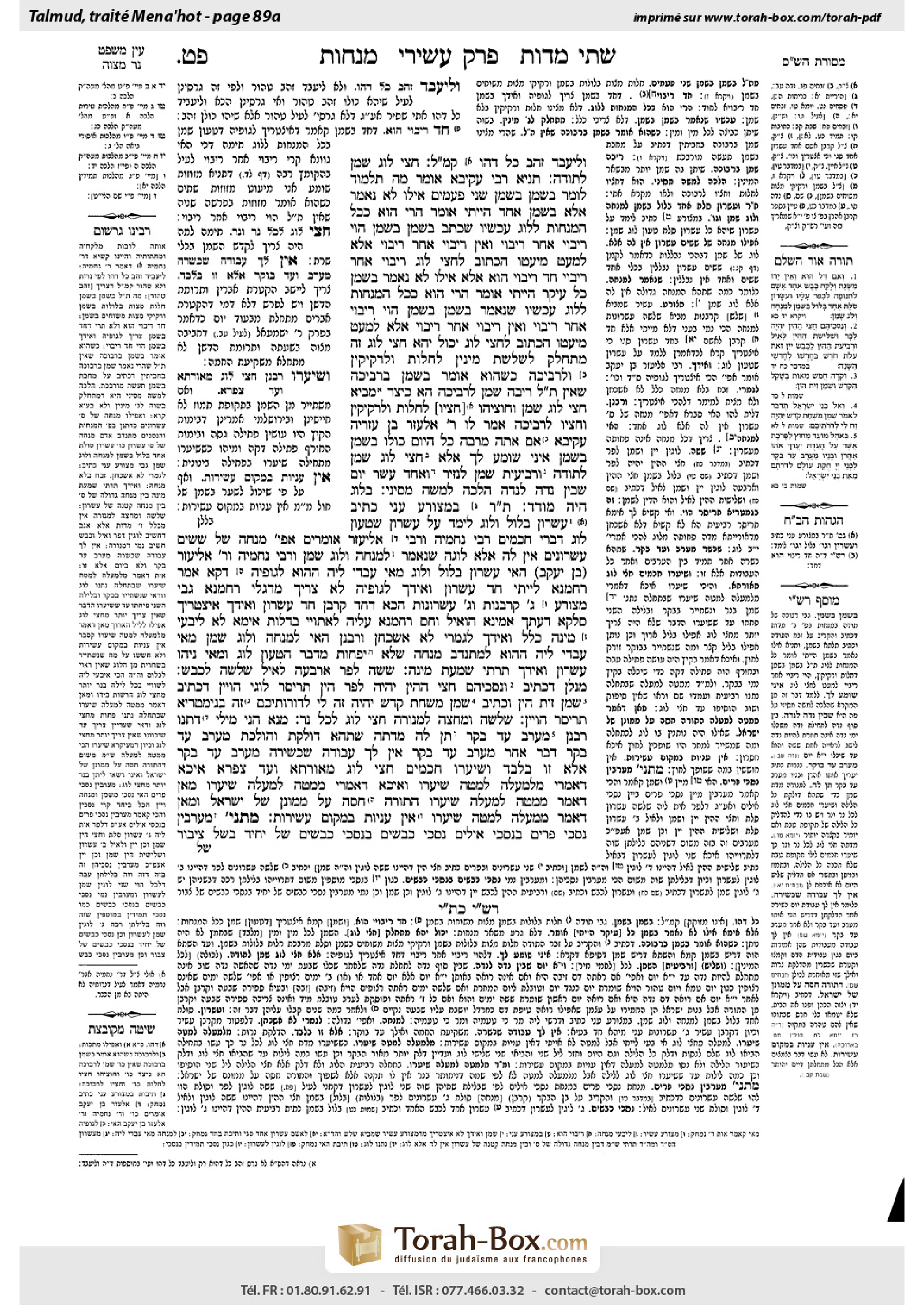 Torah-Box scan of Menachot 89a