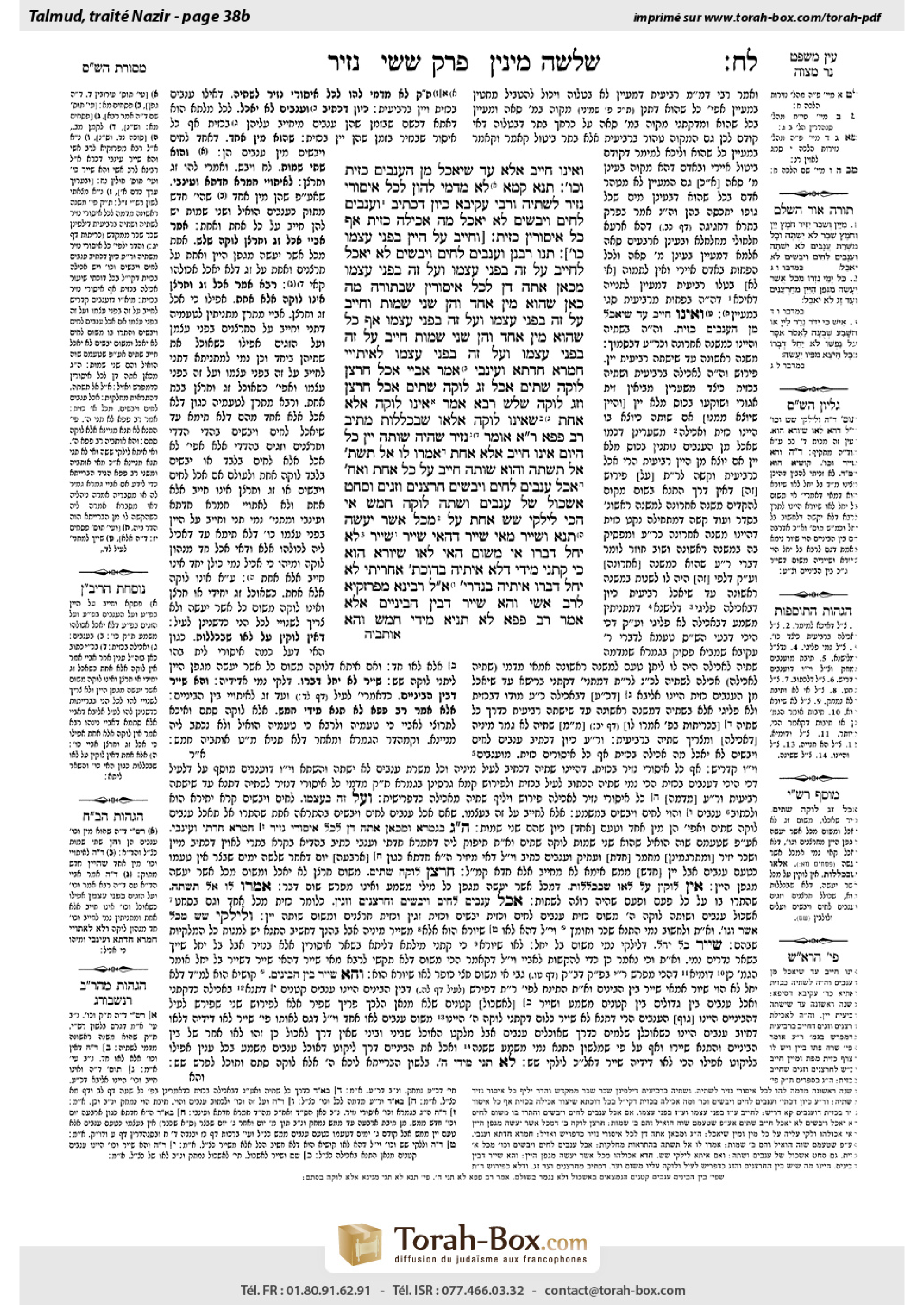 Torah-Box scan of Nazir 38b