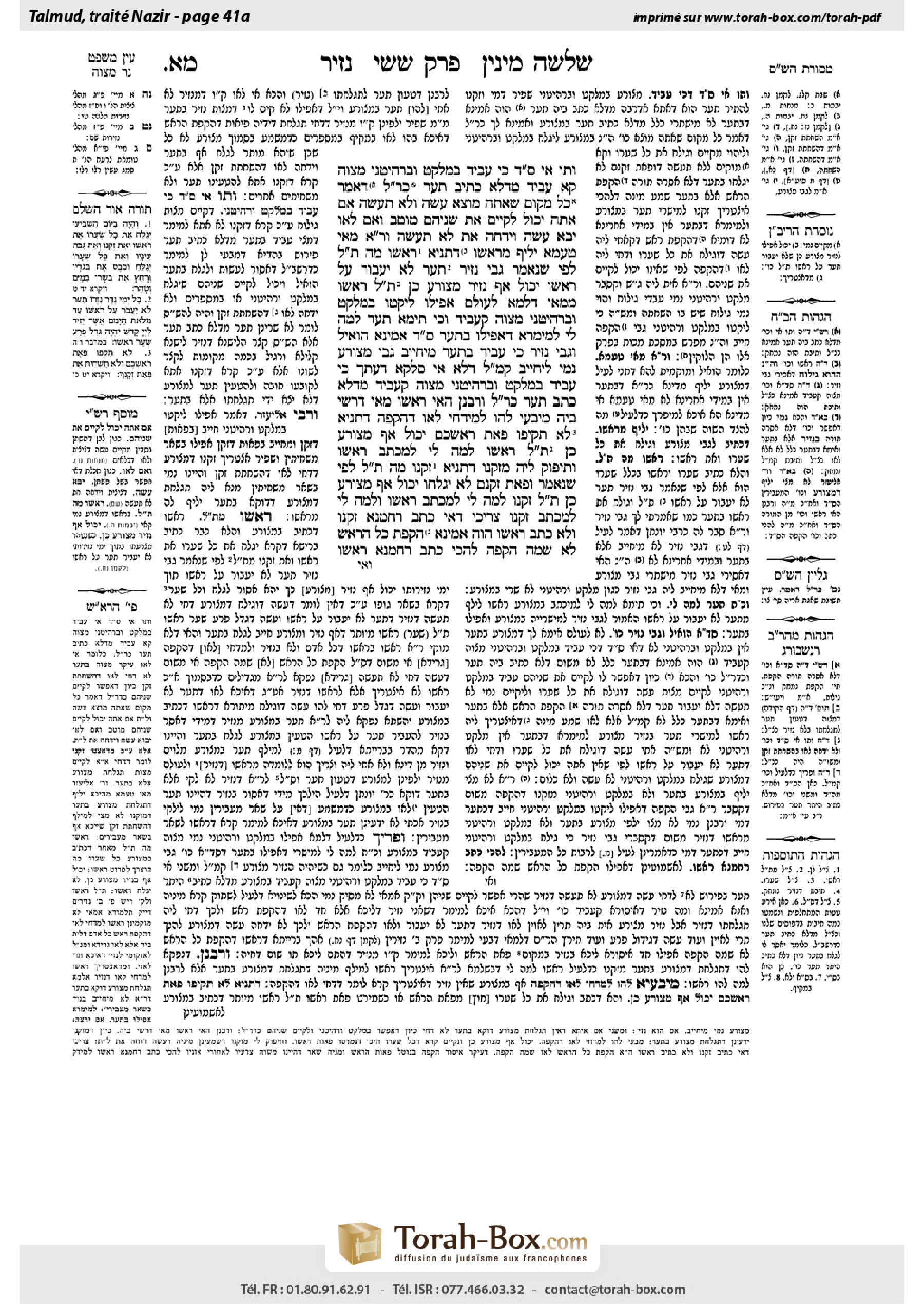Torah-Box scan of Nazir 41a