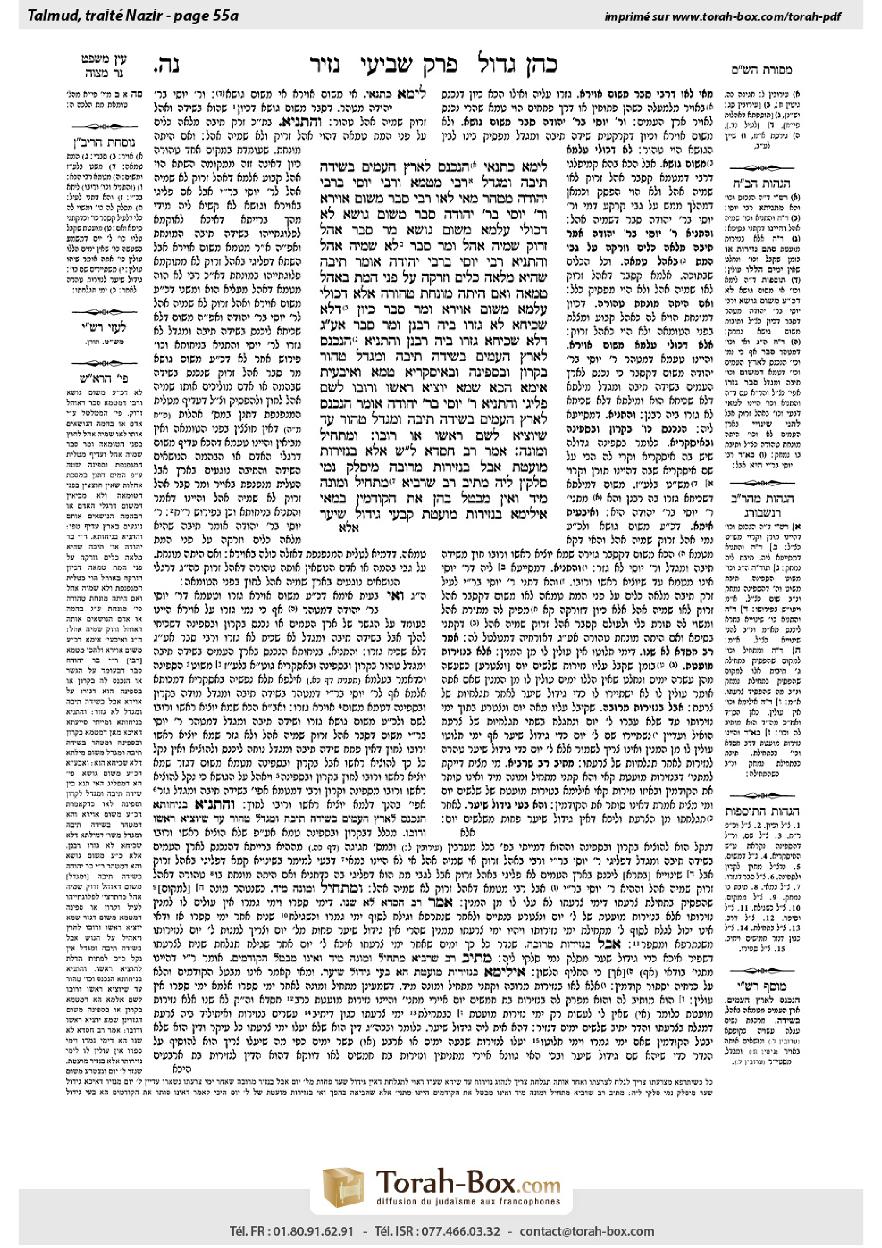 Torah-Box scan of Nazir 55a