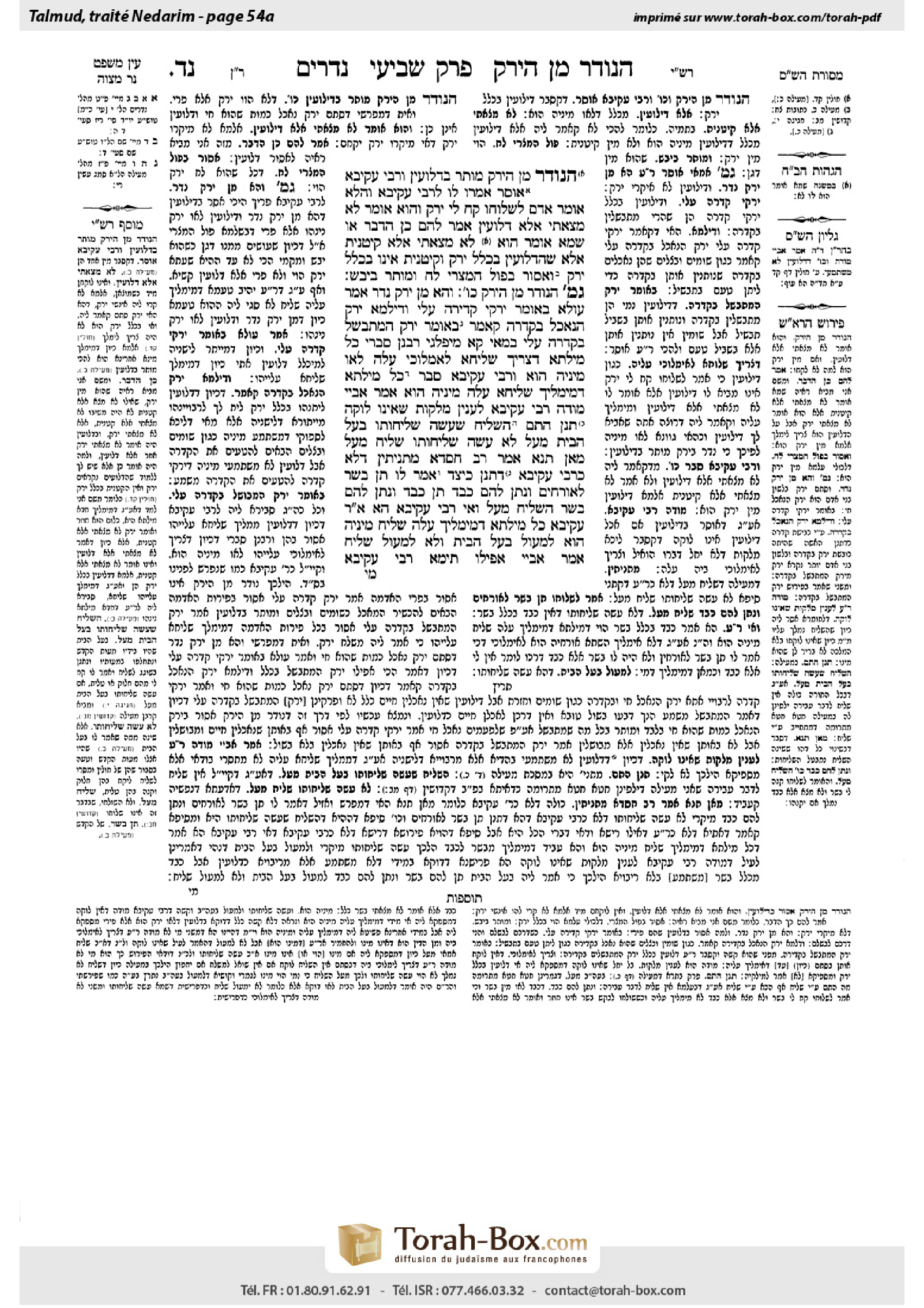 Torah-Box scan of Nedarim 54a