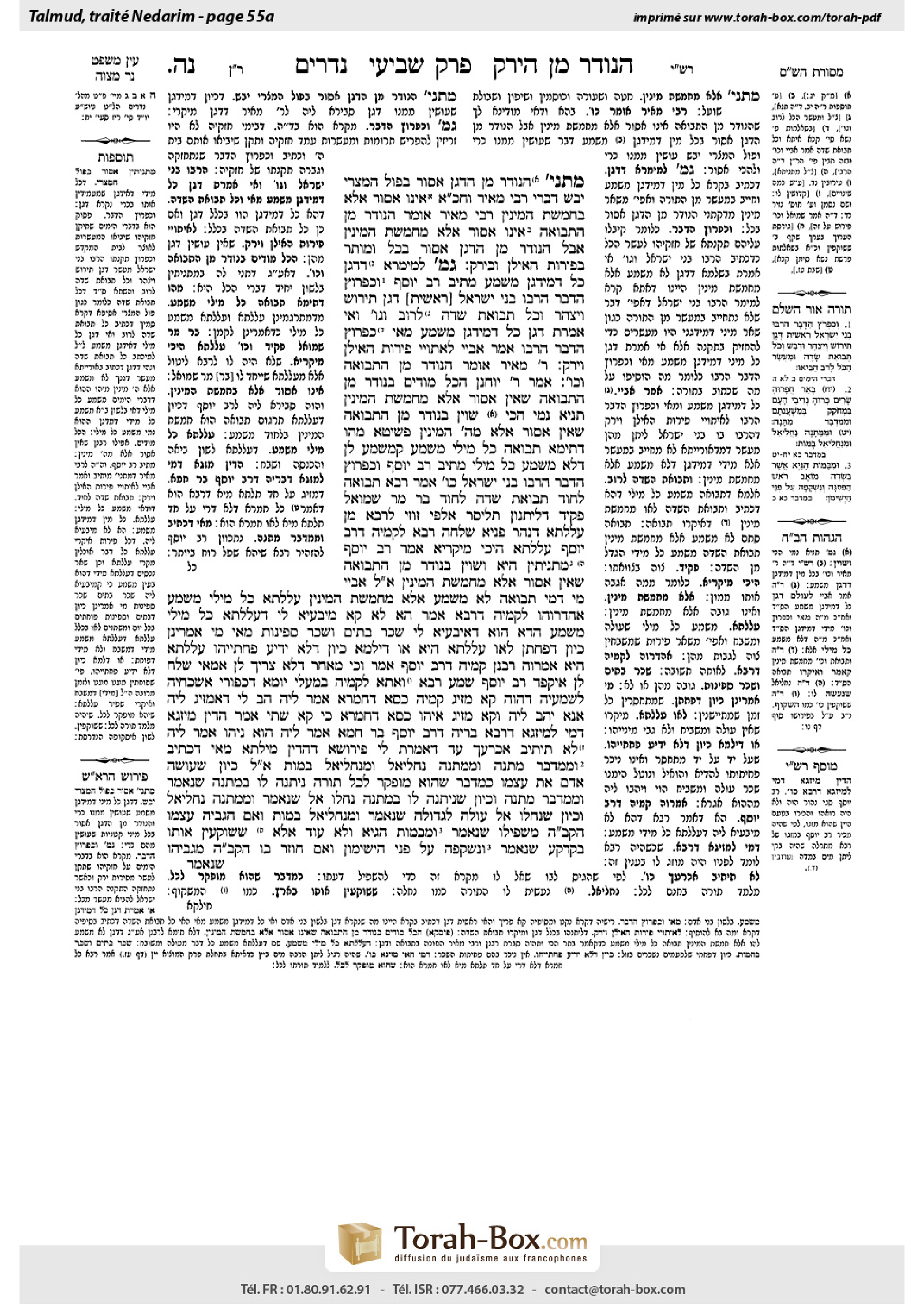 Torah-Box scan of Nedarim 55a