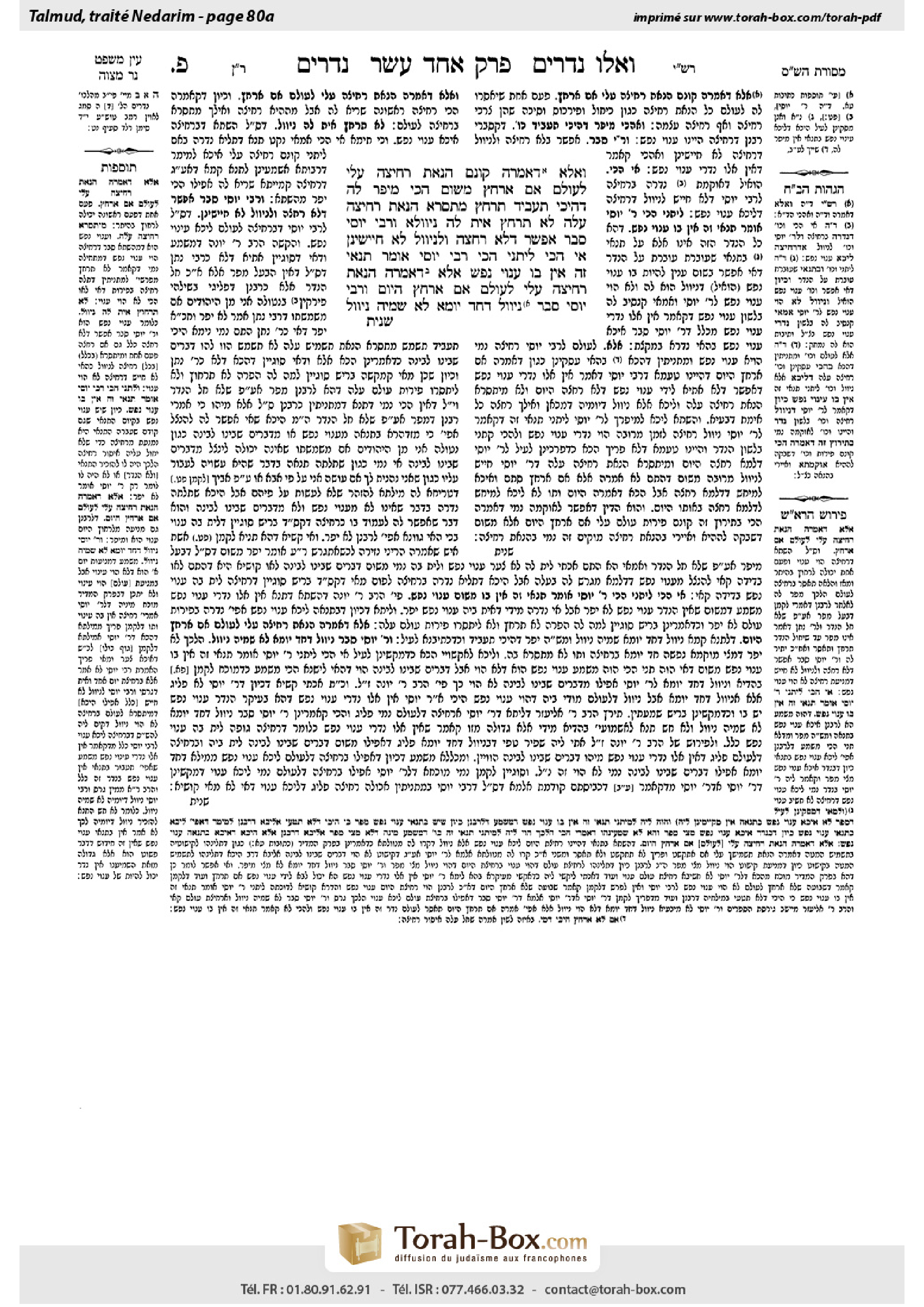 Torah-Box scan of Nedarim 80a