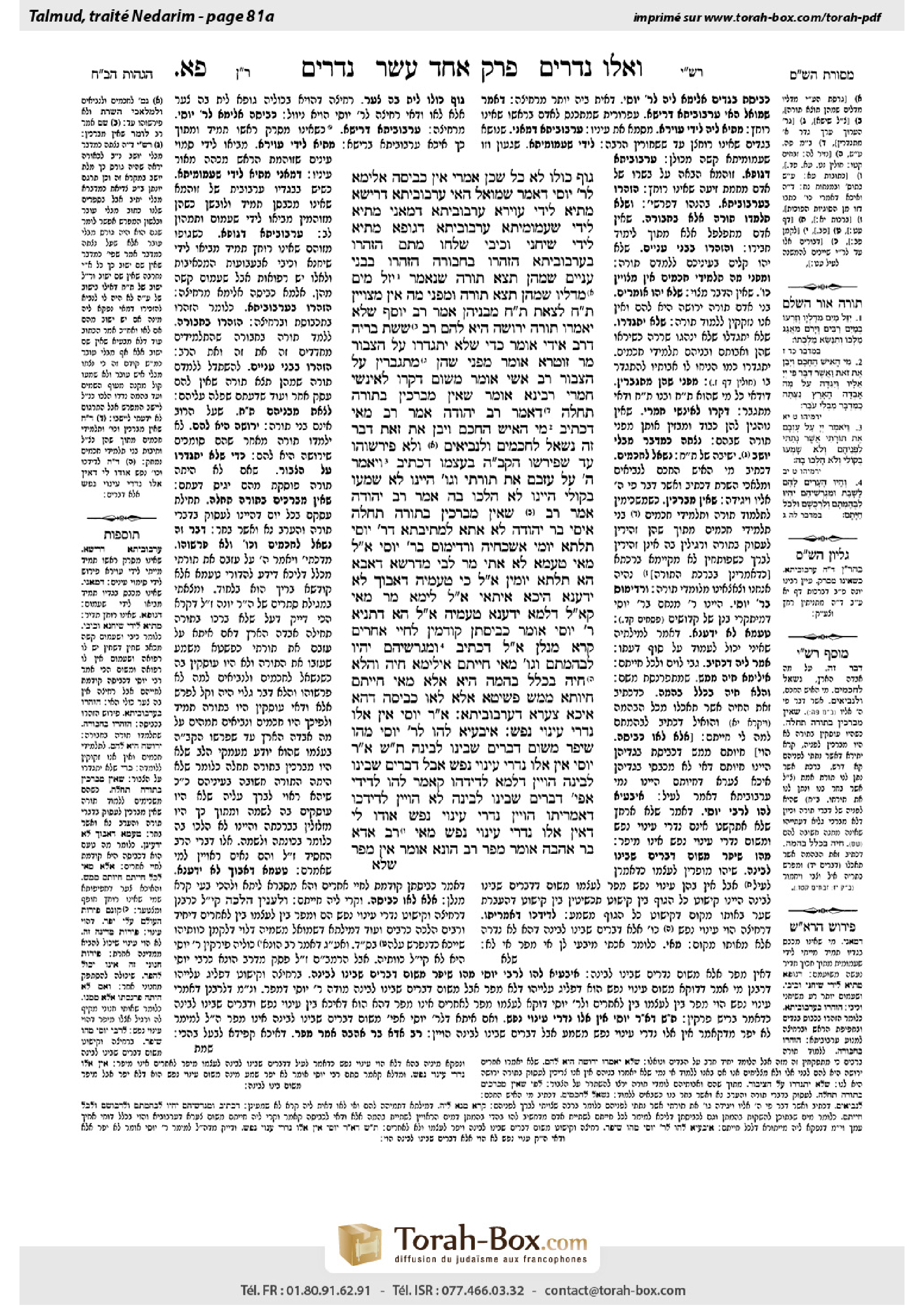 Torah-Box scan of Nedarim 81a