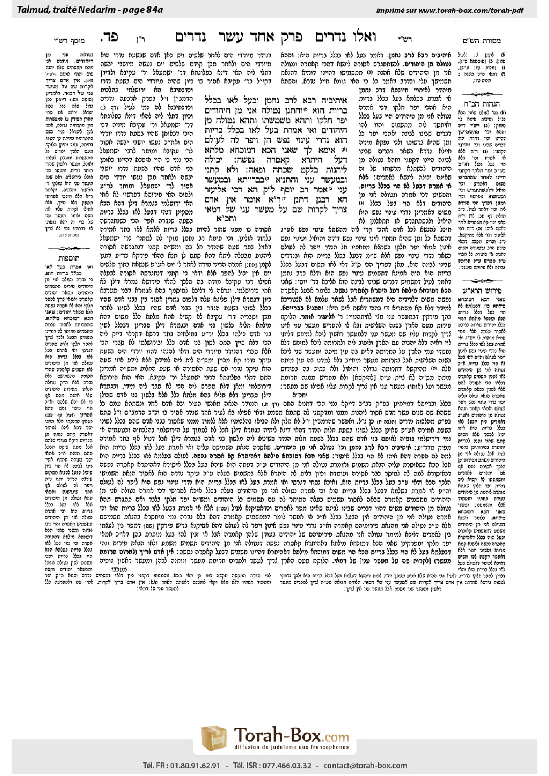 Torah-Box scan of Nedarim 84a