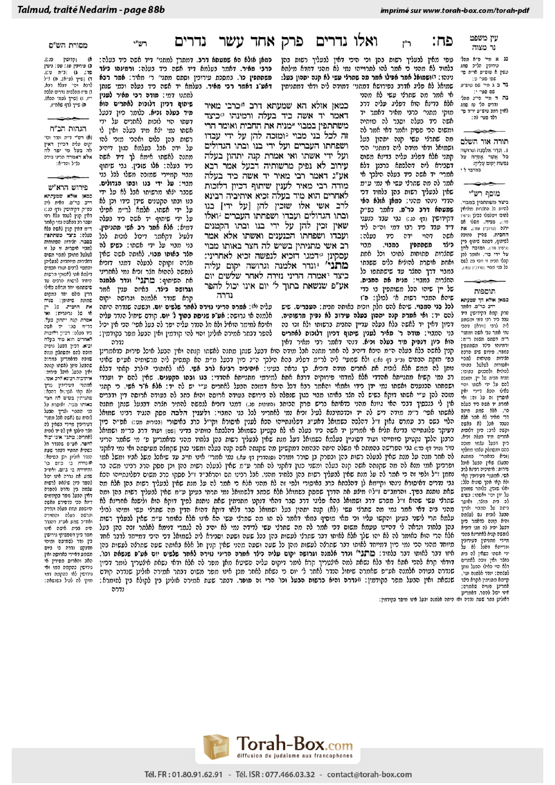 Torah-Box scan of Nedarim 88b