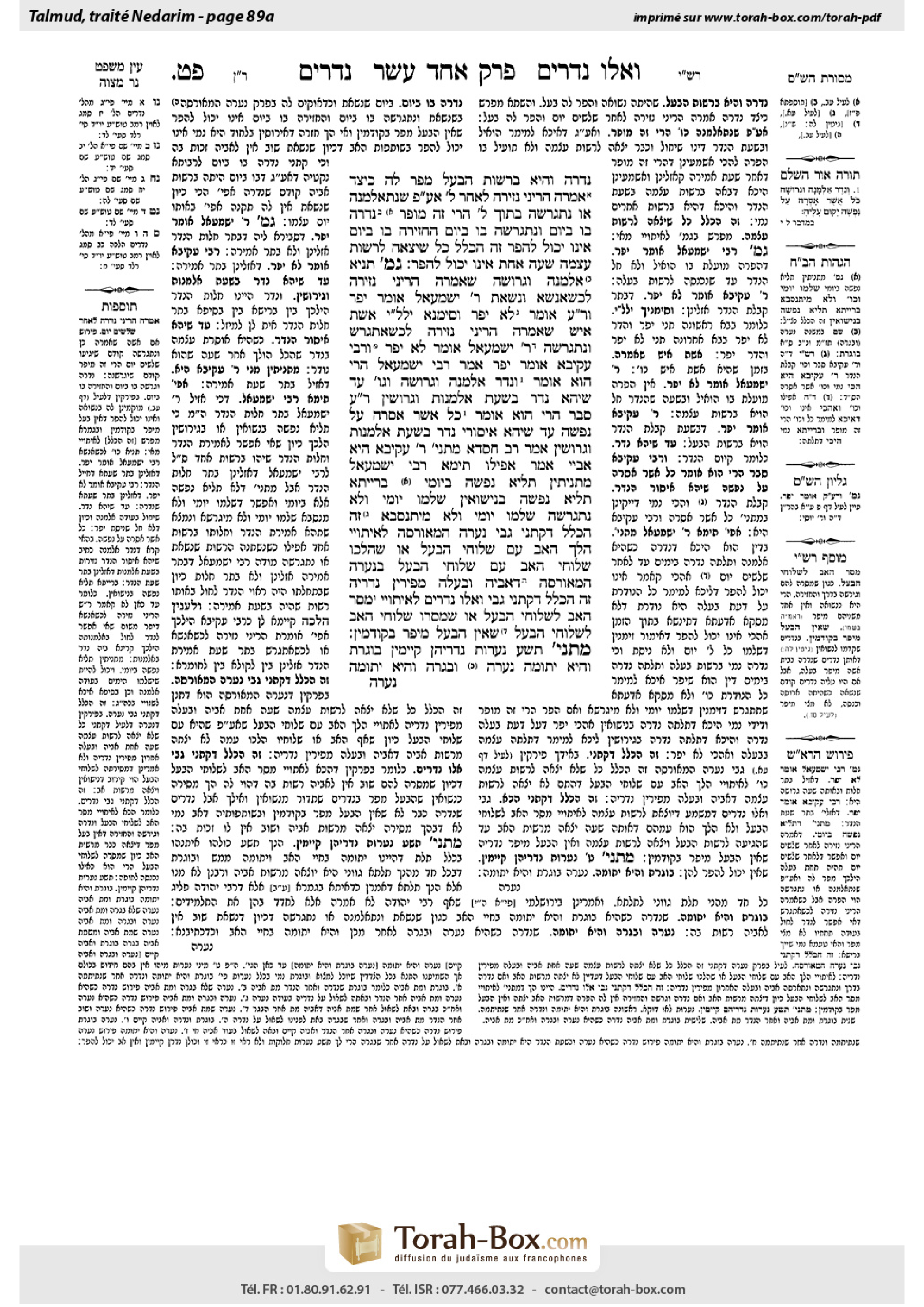 Torah-Box scan of Nedarim 89a
