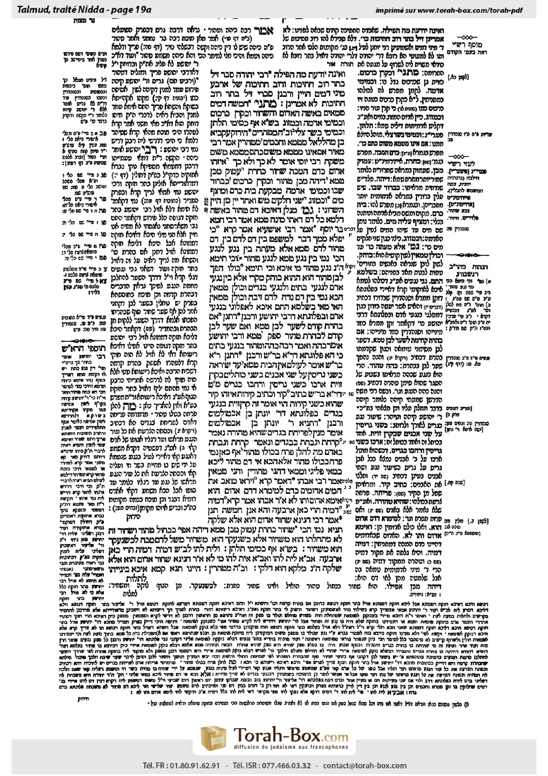 Torah-Box scan of Niddah 19a