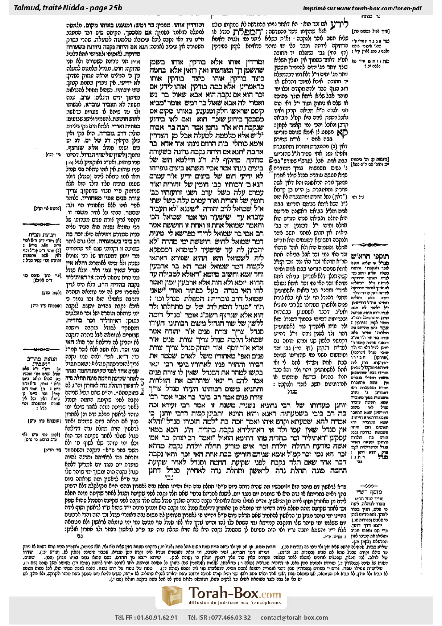 Torah-Box scan of Niddah 25b