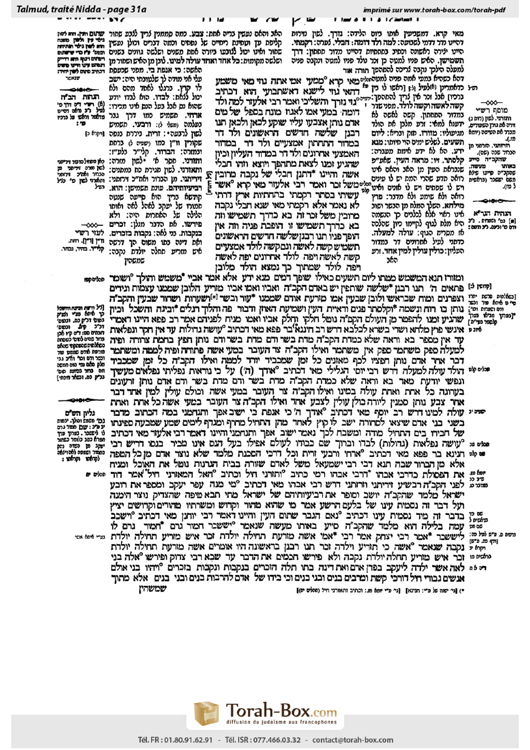 Torah-Box scan of Niddah 31a