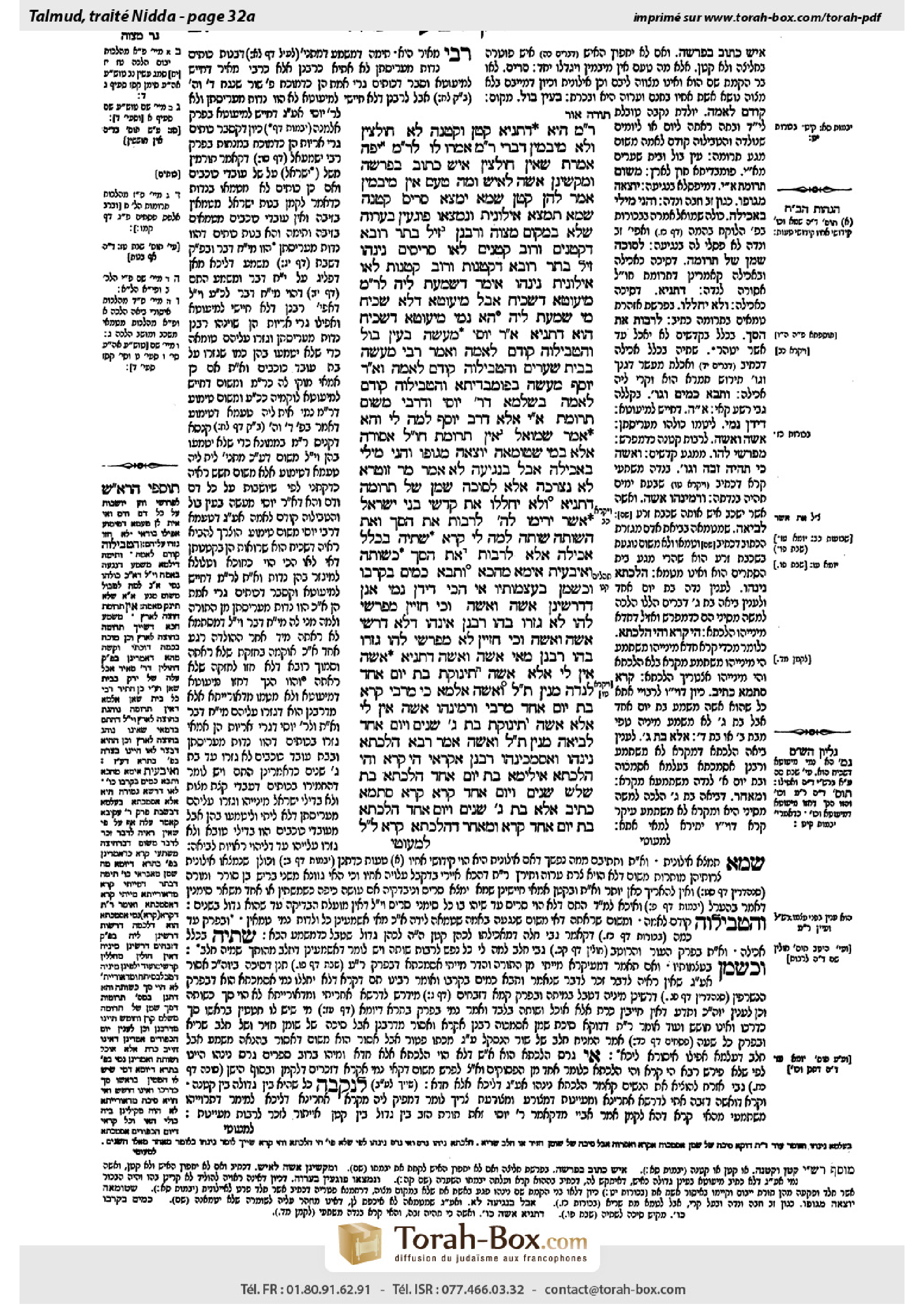 Torah-Box scan of Niddah 32a