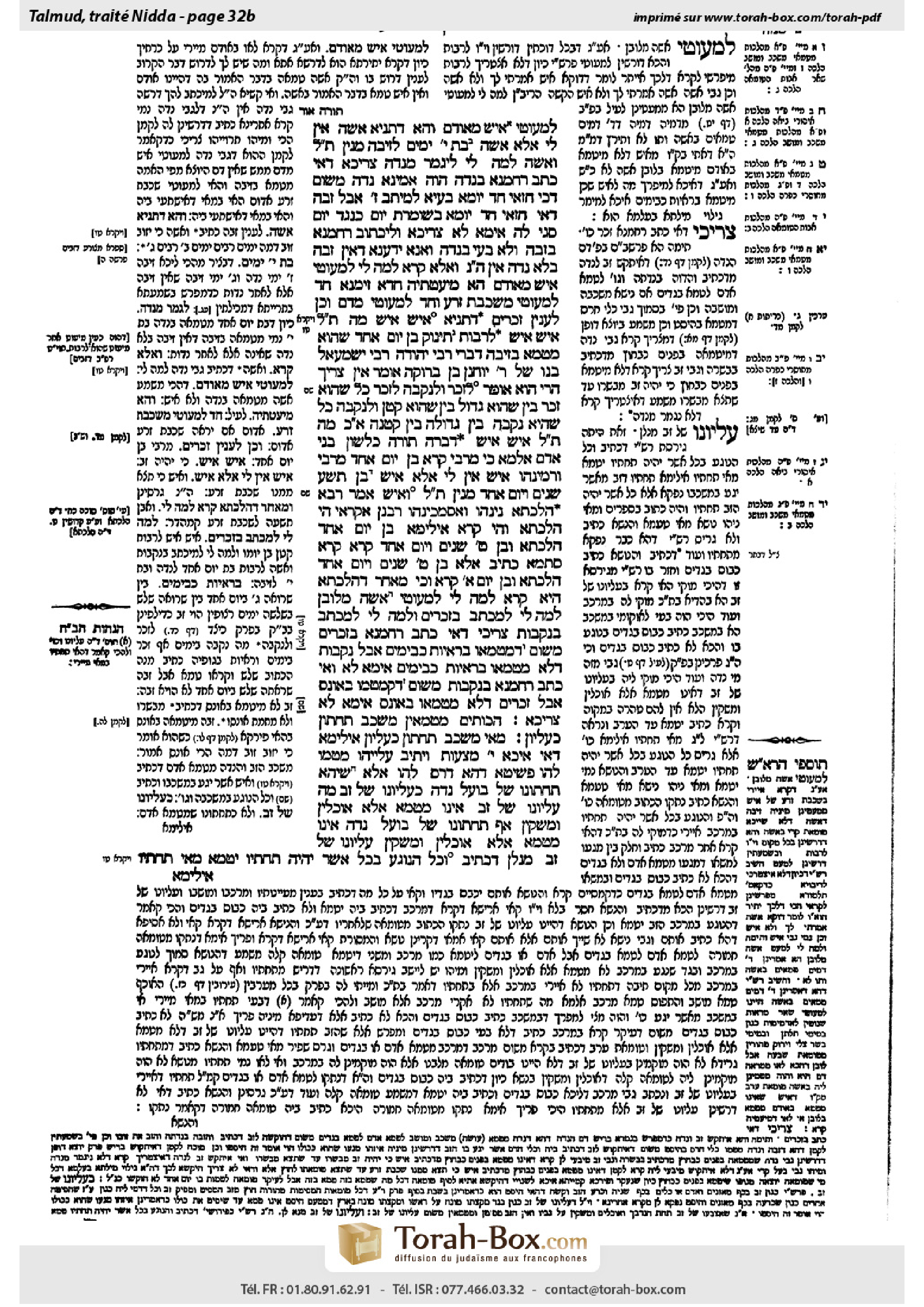 Torah-Box scan of Niddah 32b