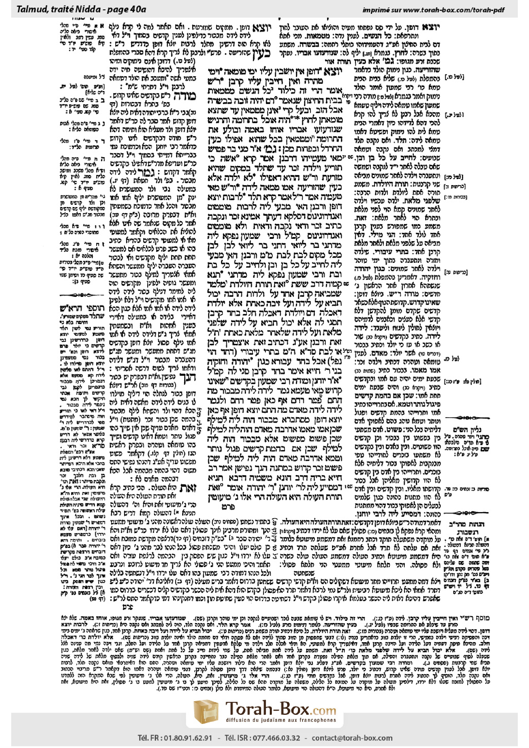 Torah-Box scan of Niddah 40a