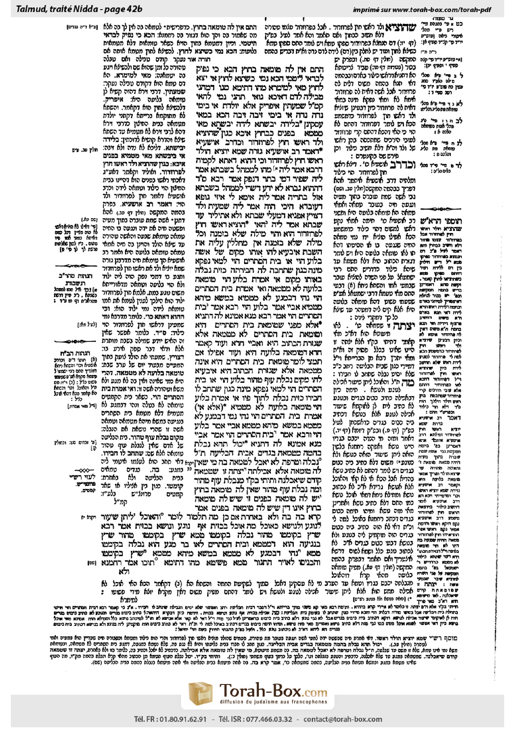 Torah-Box scan of Niddah 42b
