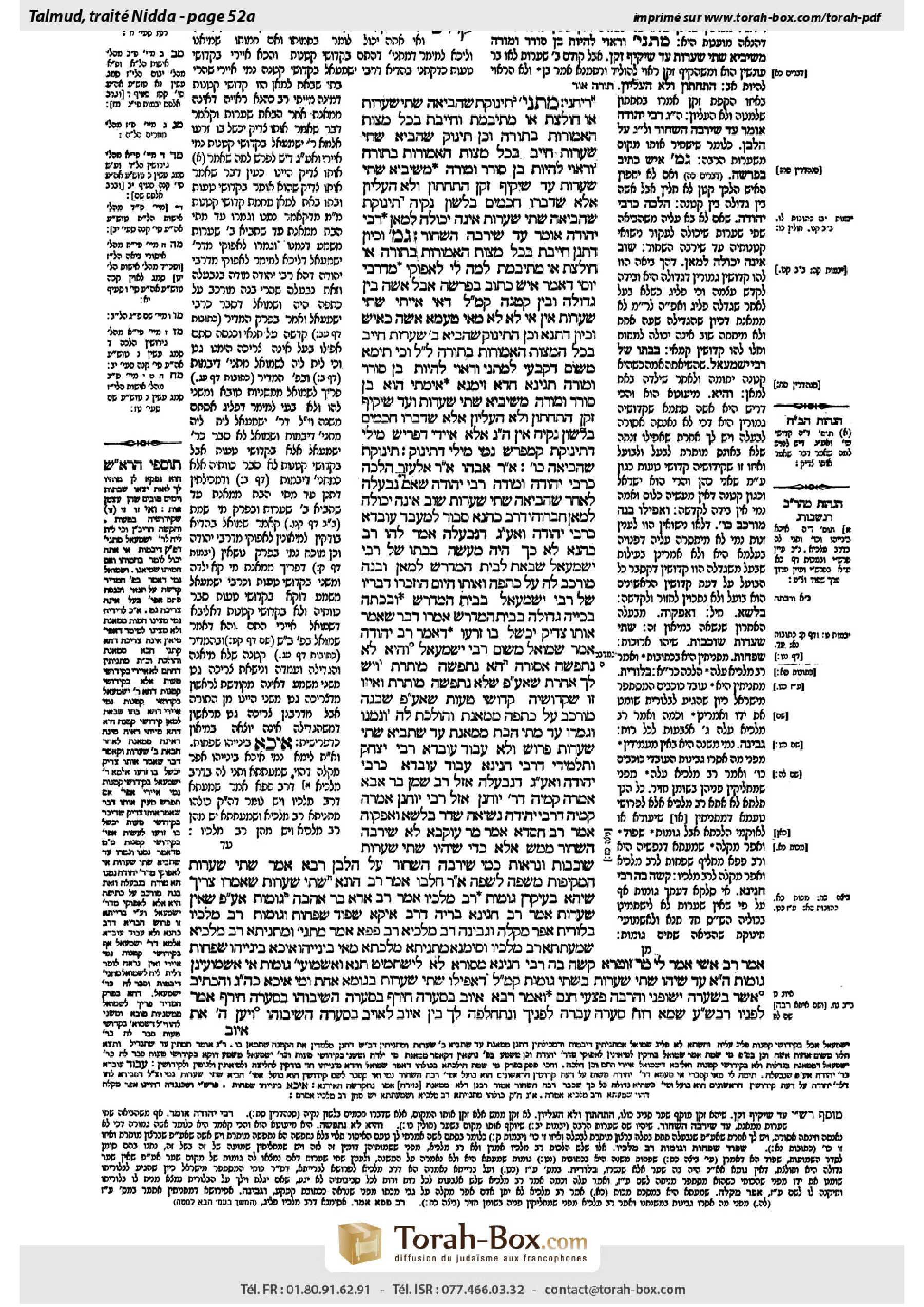 Torah-Box scan of Niddah 52a