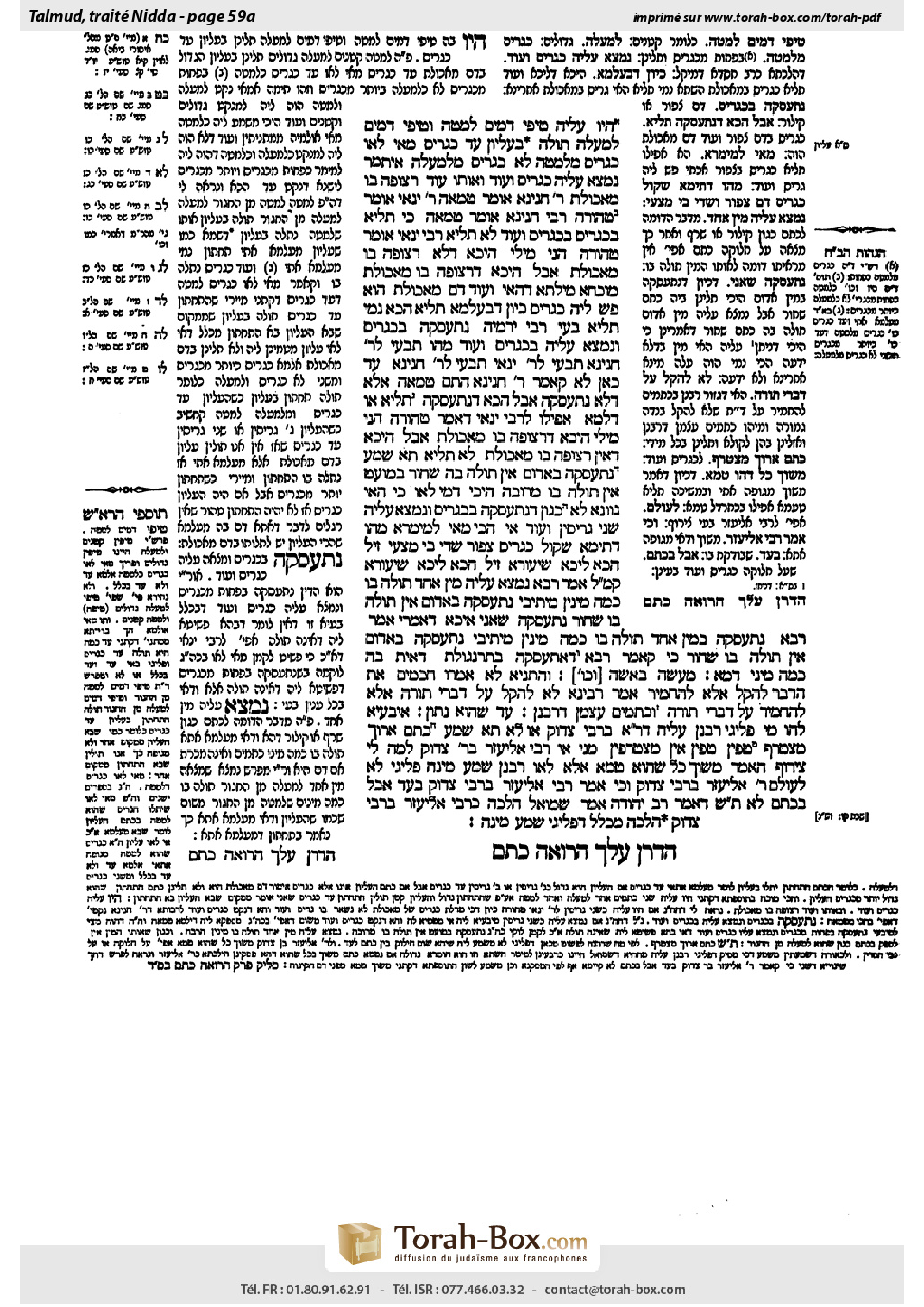 Torah-Box scan of Niddah 59a