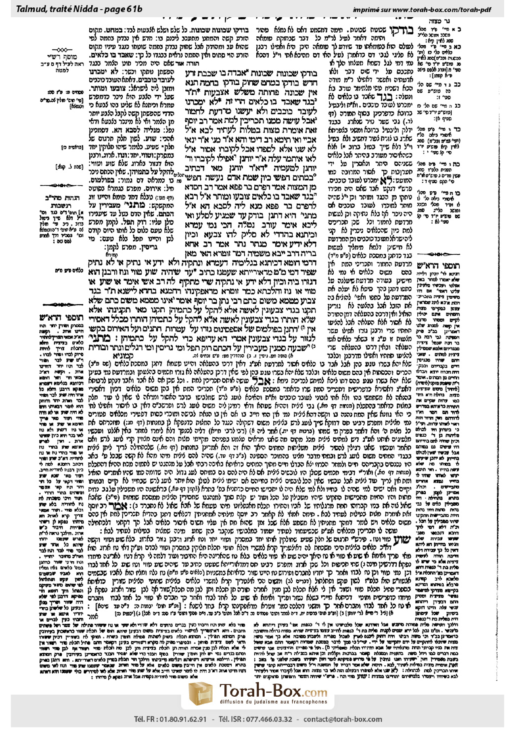 Torah-Box scan of Niddah 61b