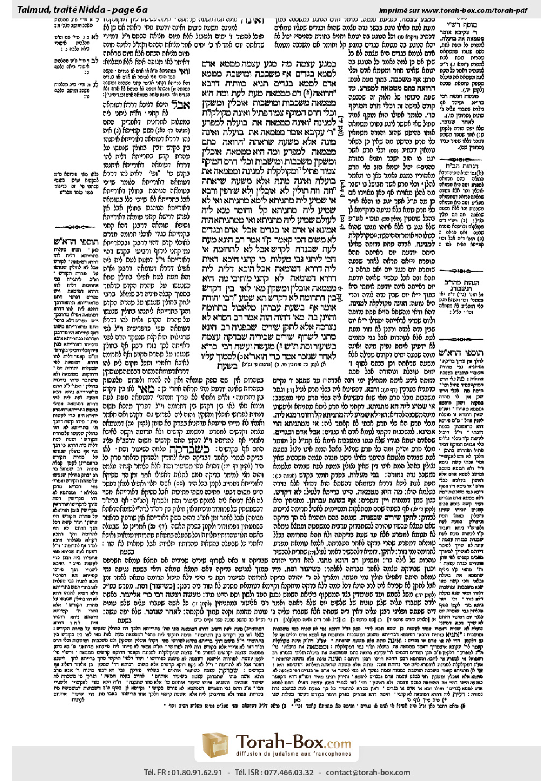 Torah-Box scan of Niddah 6a