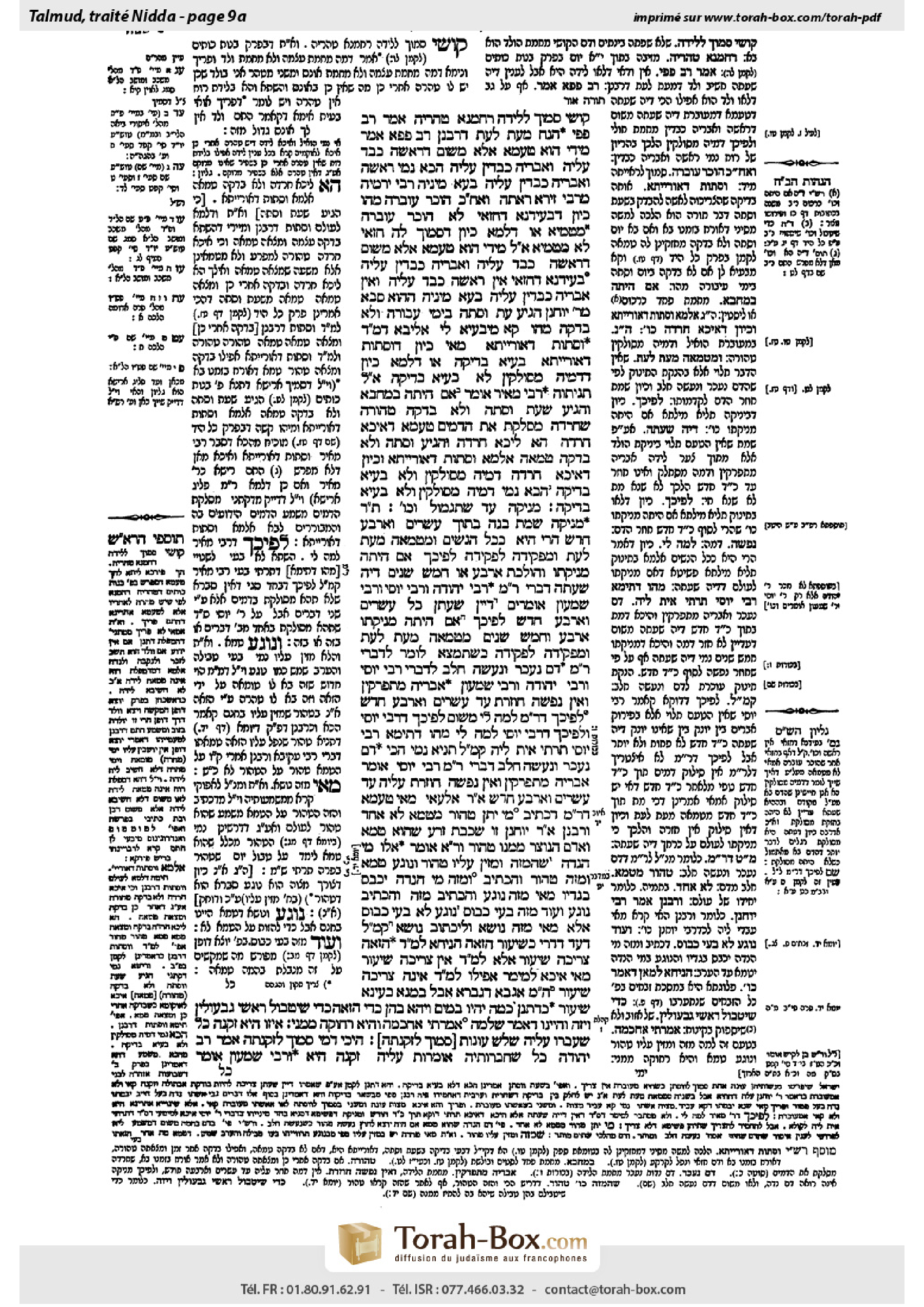 Torah-Box scan of Niddah 9a