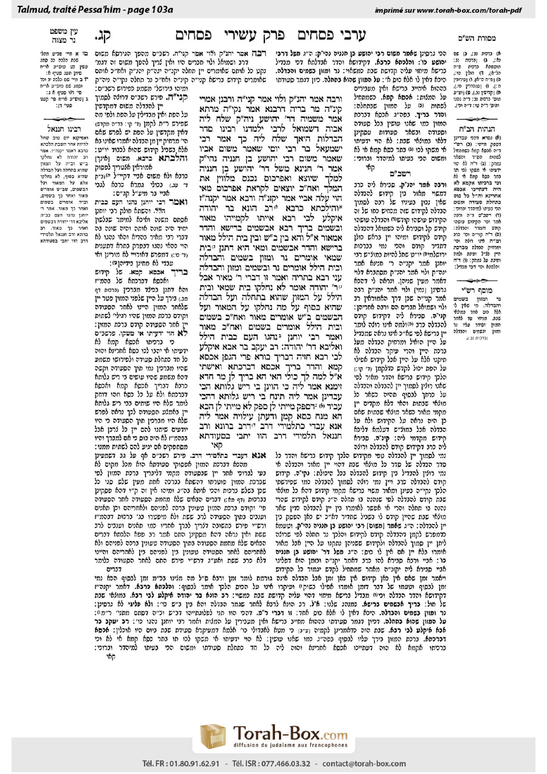Torah-Box scan of Pesachim 103a
