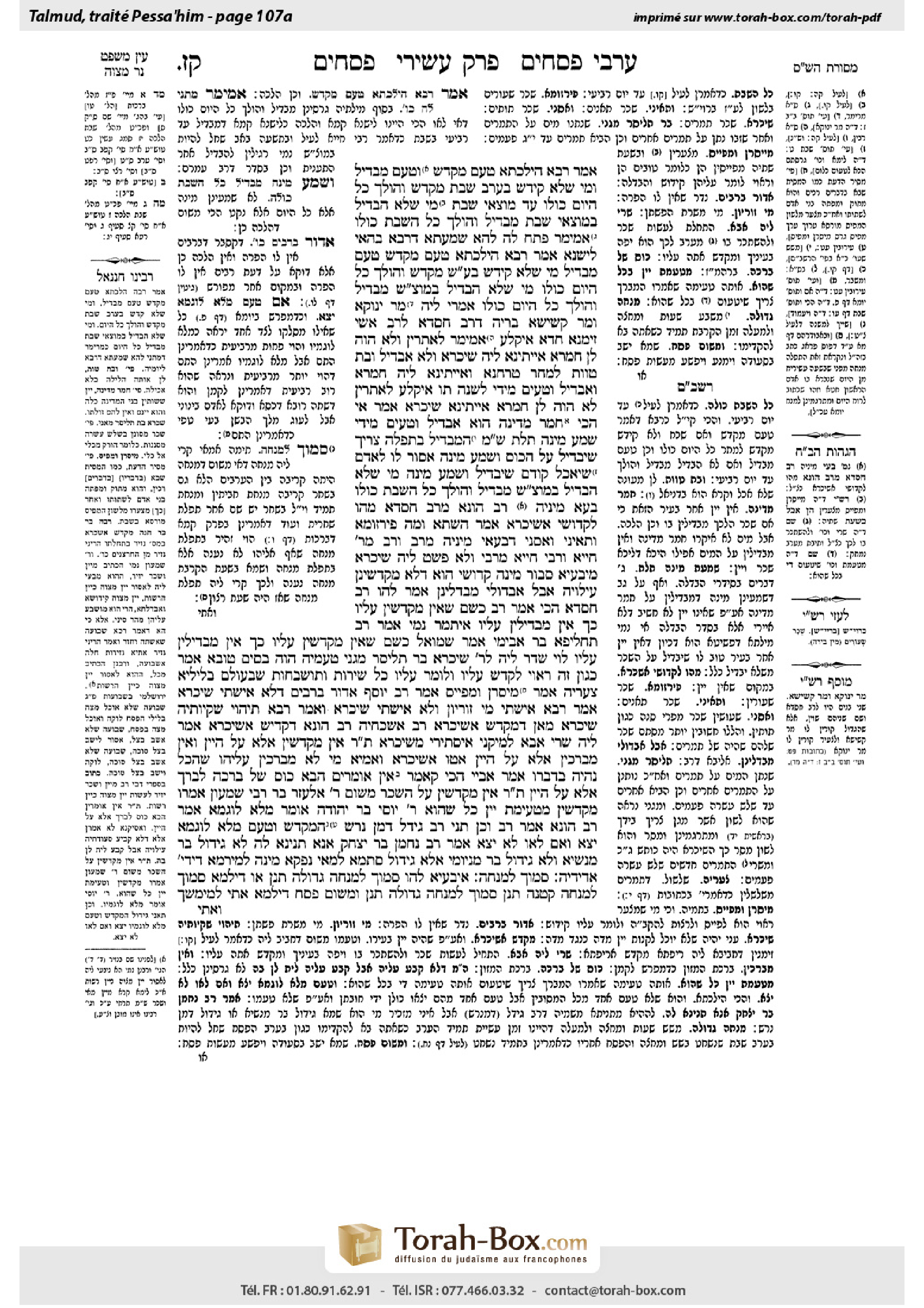 Torah-Box scan of Pesachim 107a