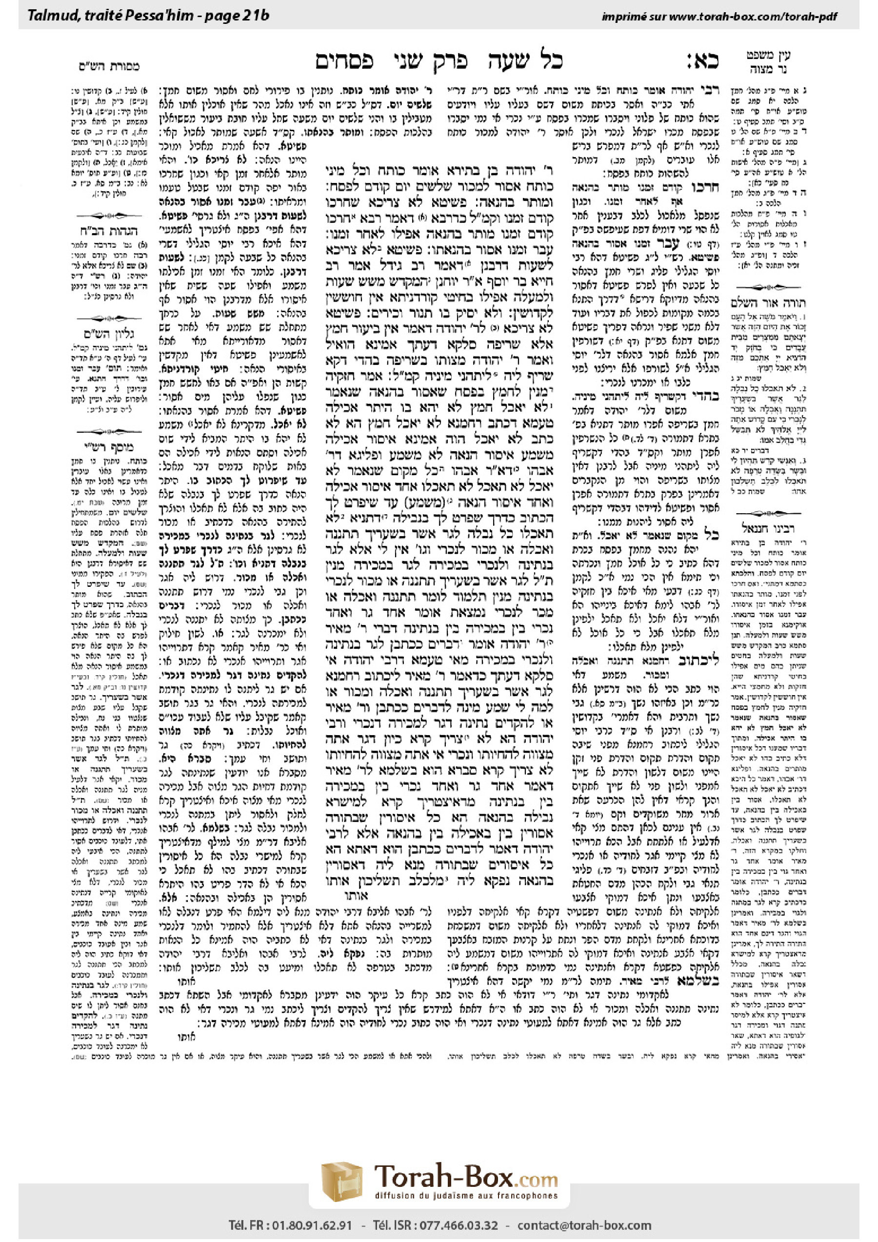 Torah-Box scan of Pesachim 21b