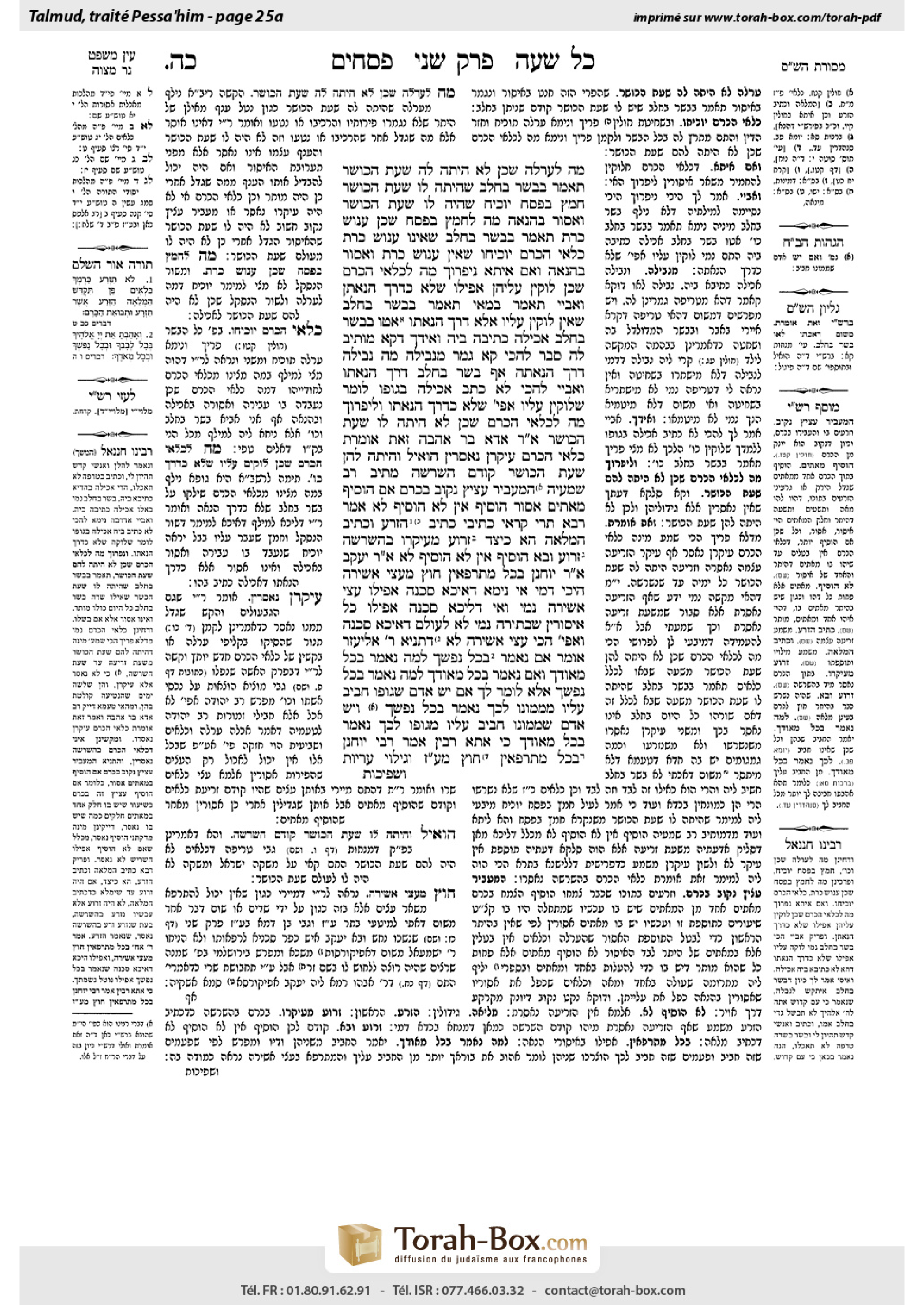Torah-Box scan of Pesachim 25a