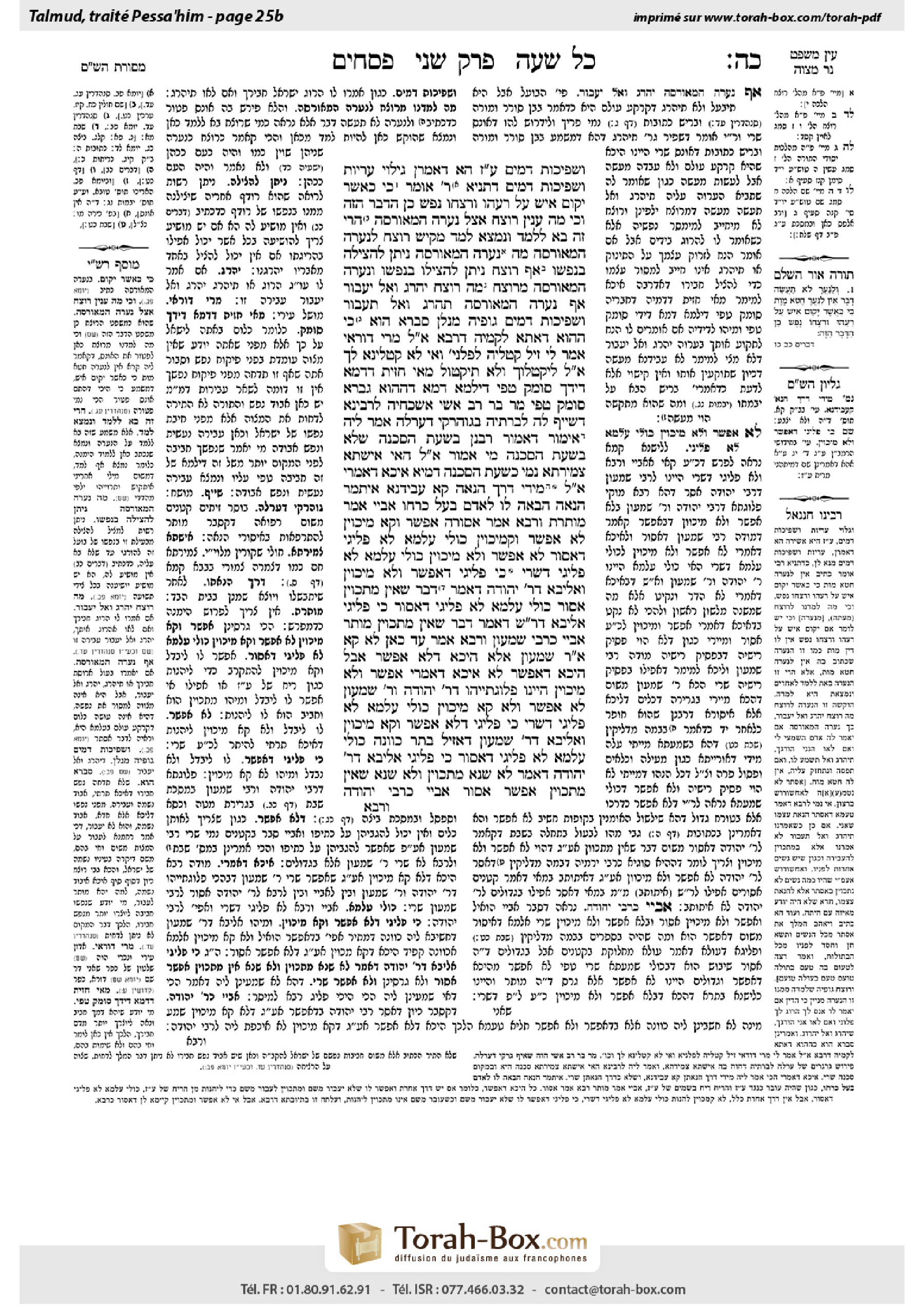 Torah-Box scan of Pesachim 25b