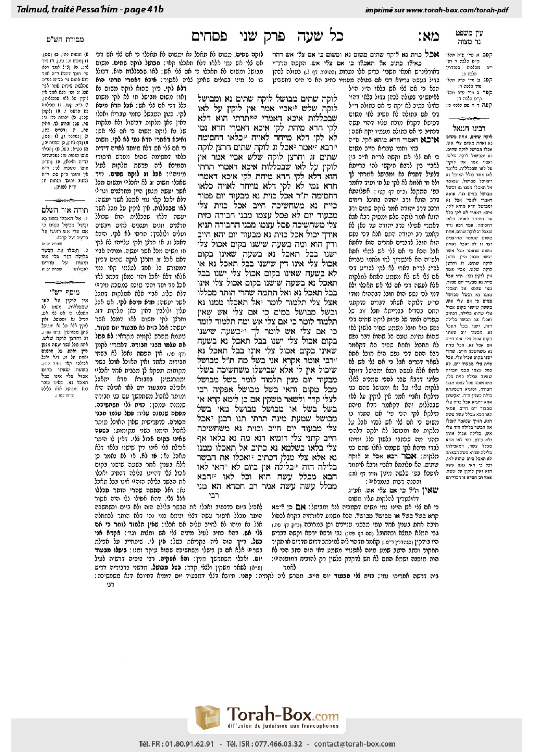 Torah-Box scan of Pesachim 41b