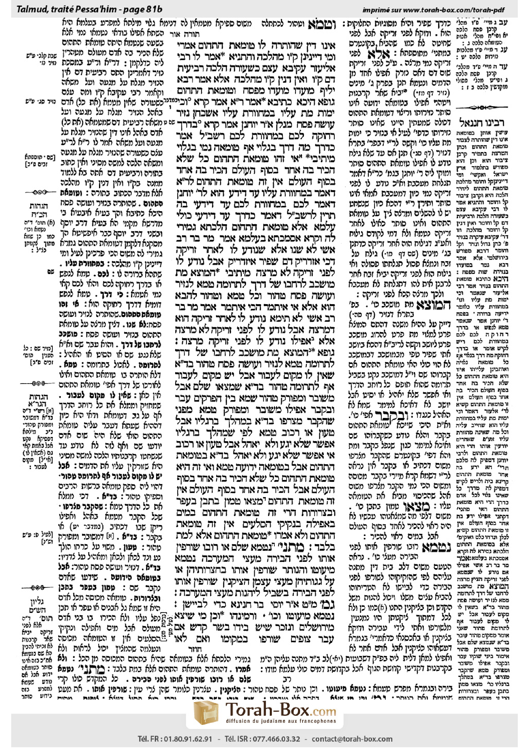Torah-Box scan of Pesachim 81b