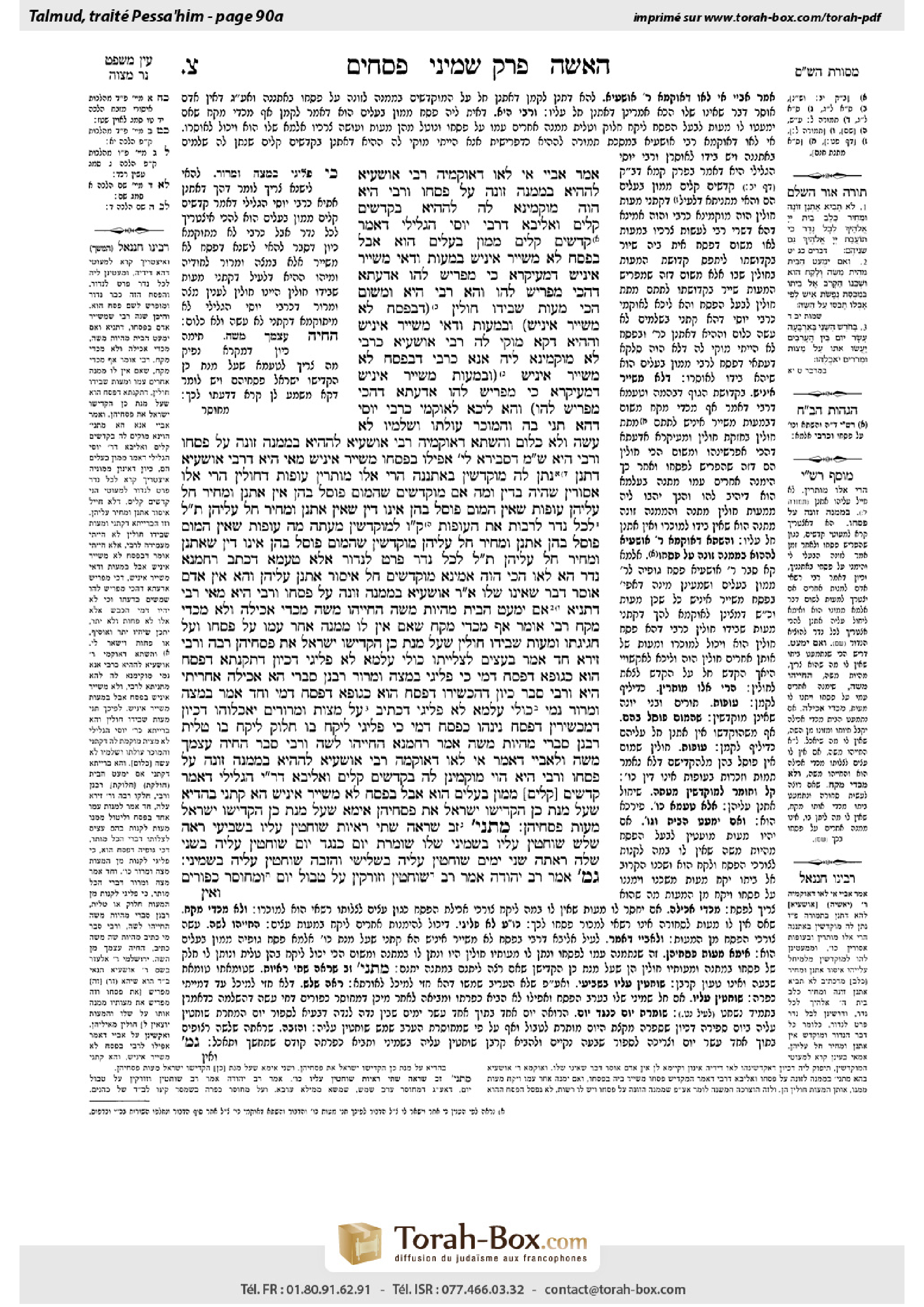 Torah-Box scan of Pesachim 90a