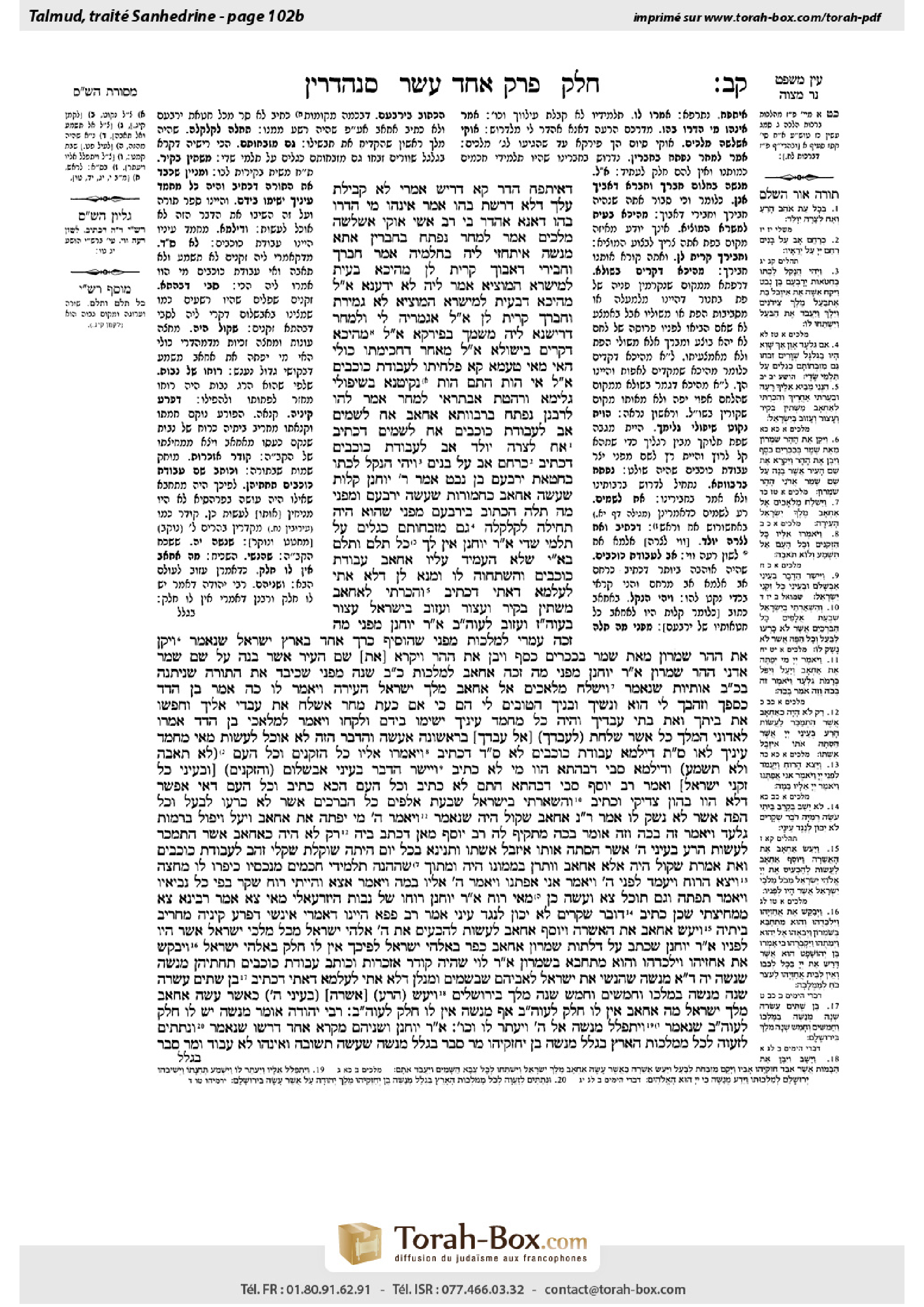 Torah-Box scan of Sanhedrin 102b
