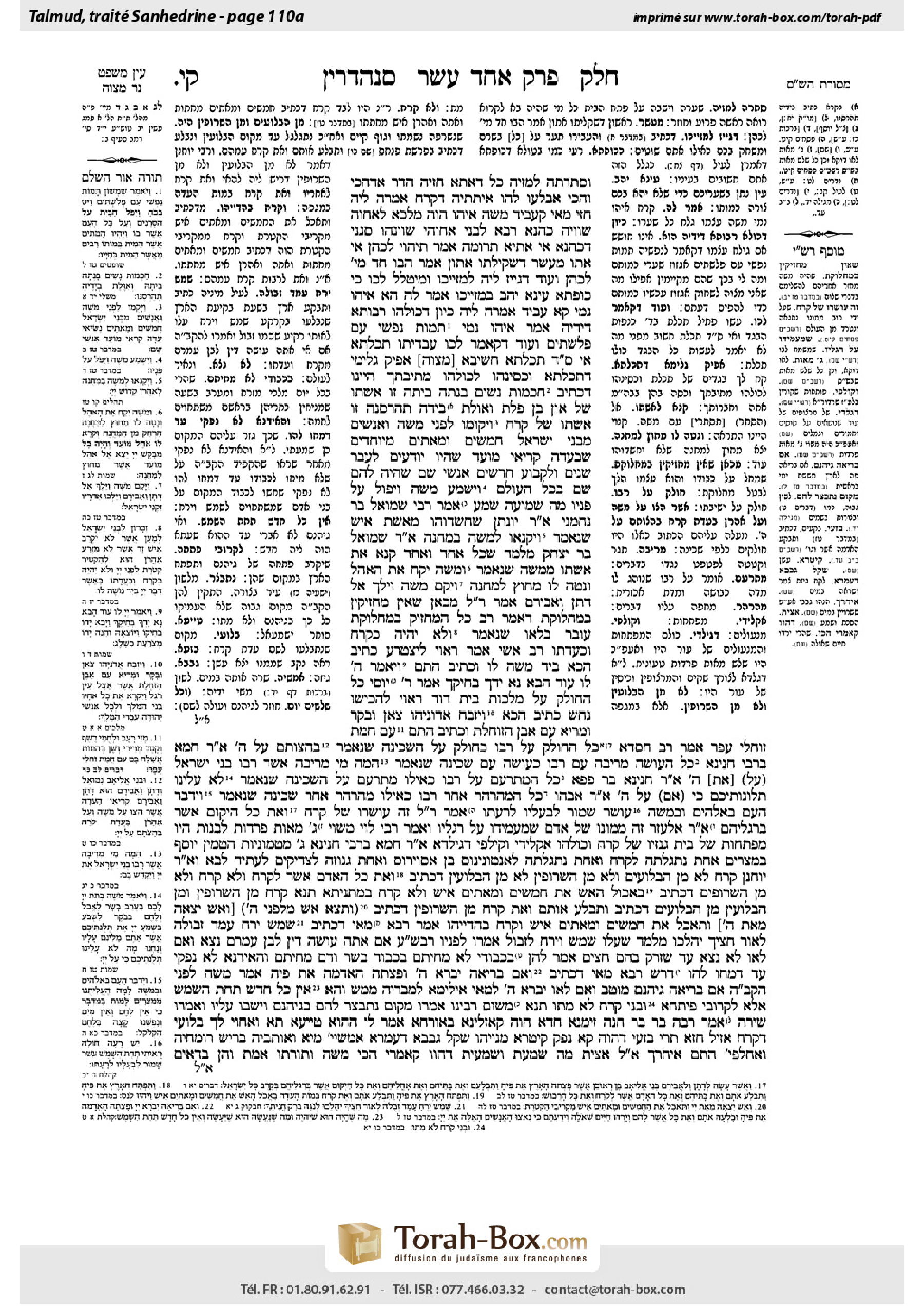 Torah-Box scan of Sanhedrin 110a