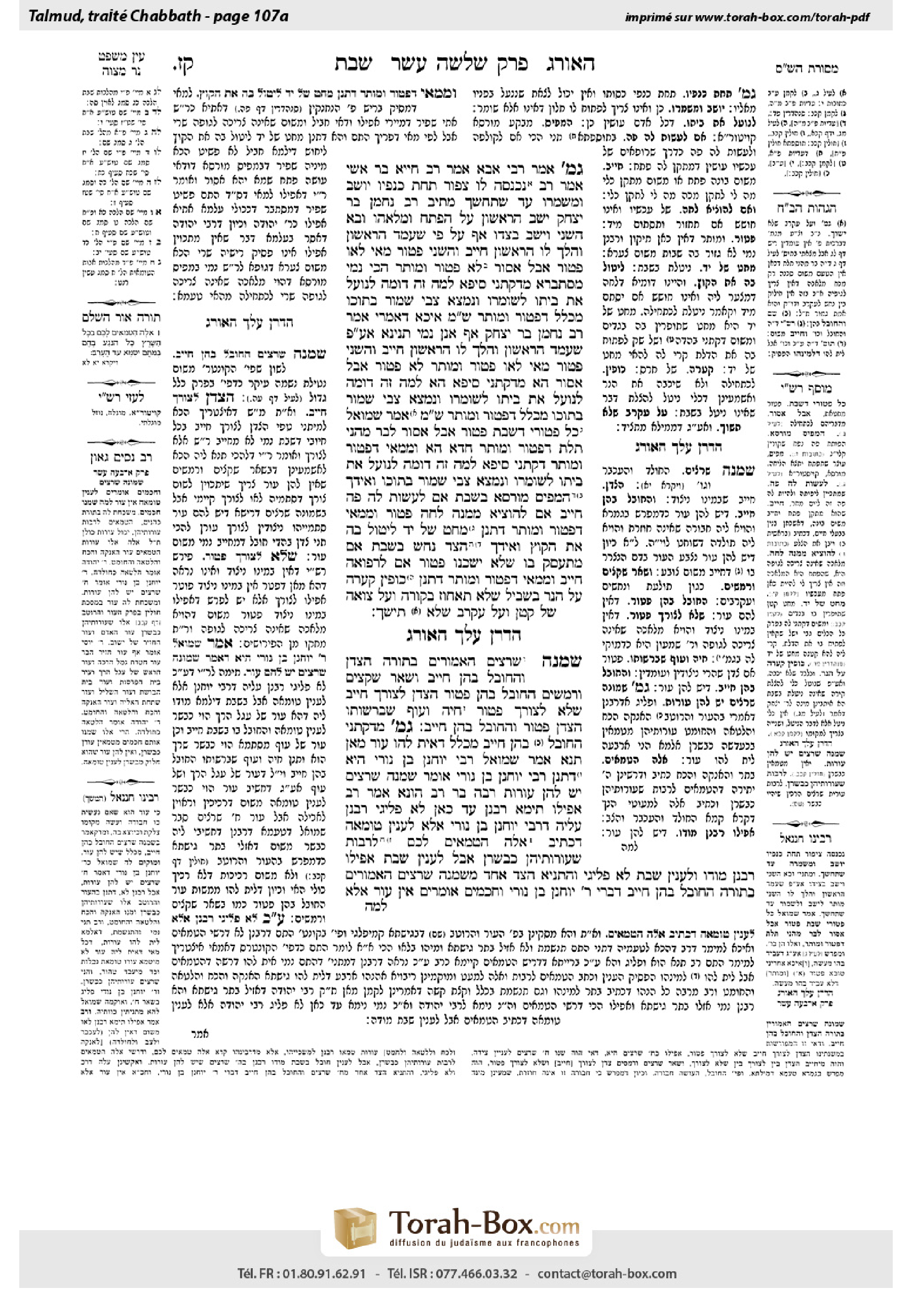 Torah-Box scan of Shabbat 107a