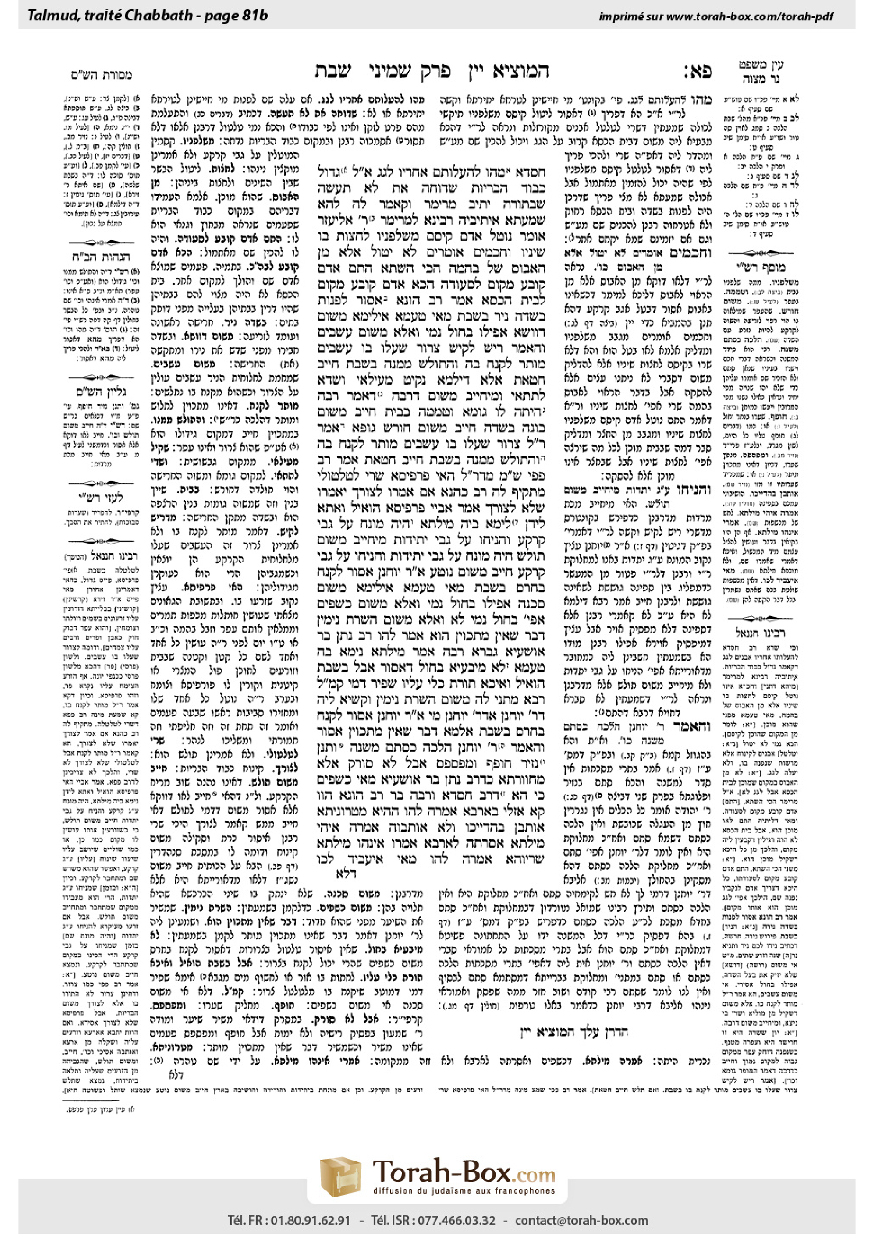 Torah-Box scan of Shabbat 81b