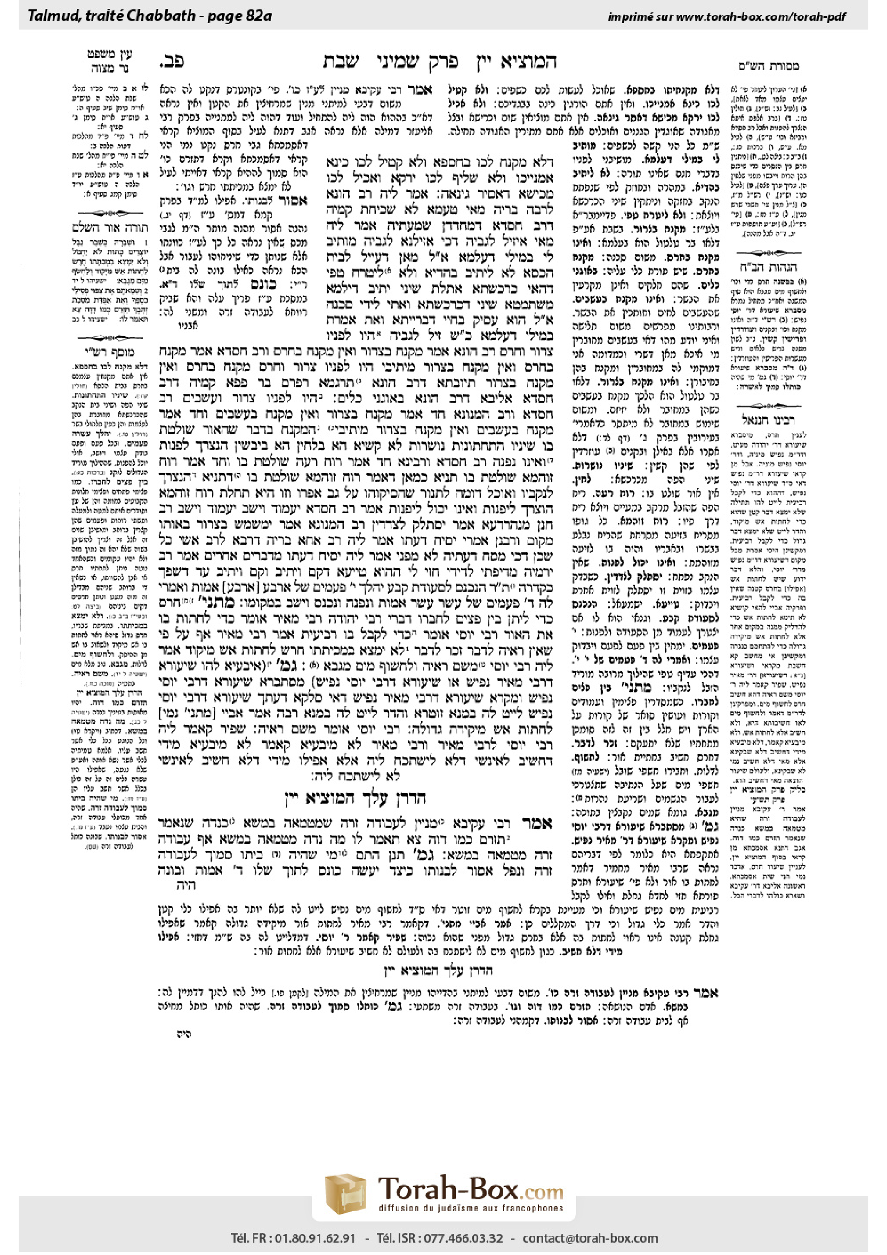 Torah-Box scan of Shabbat 82a
