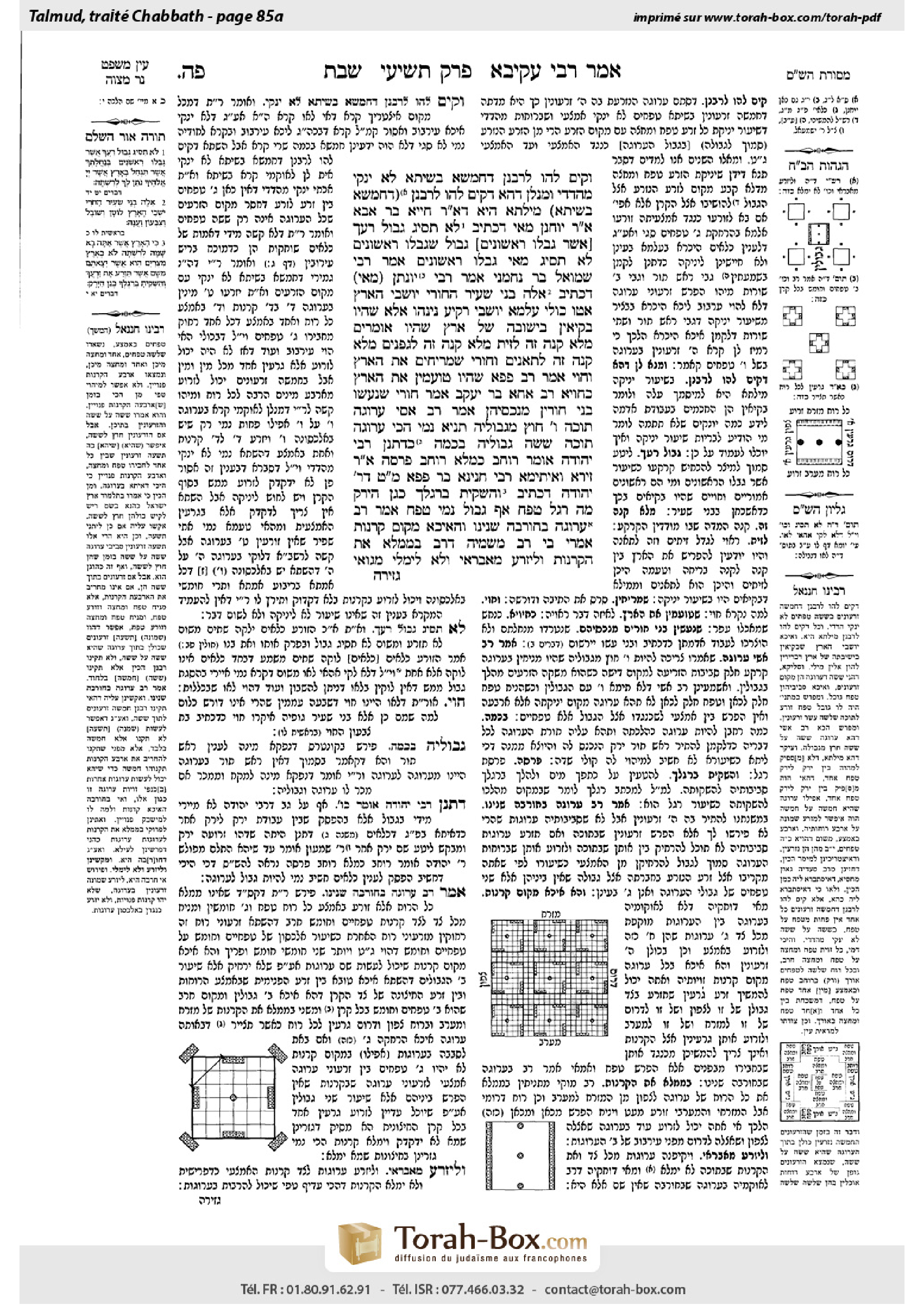 Torah-Box scan of Shabbat 85a