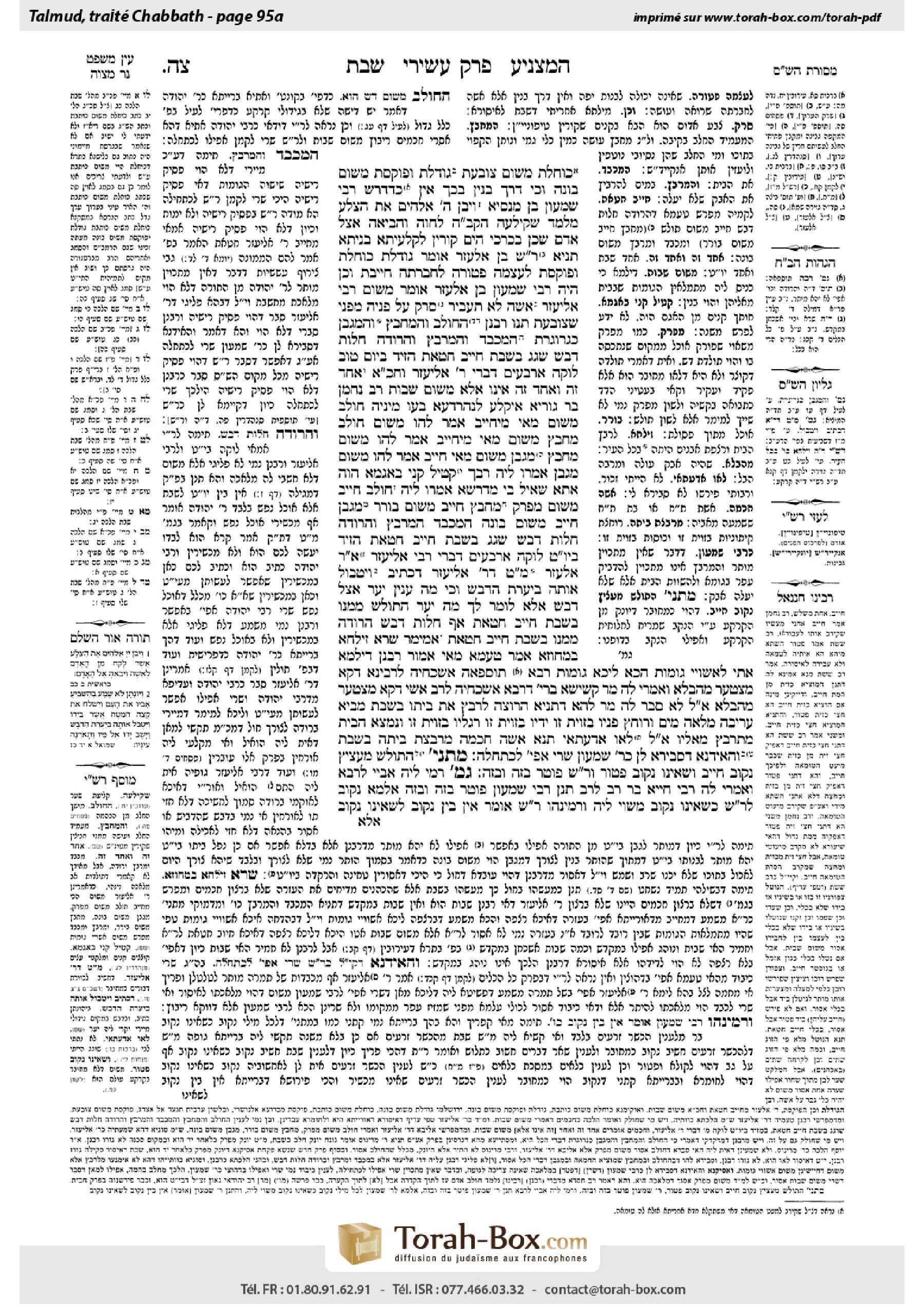 Torah-Box scan of Shabbat 95a
