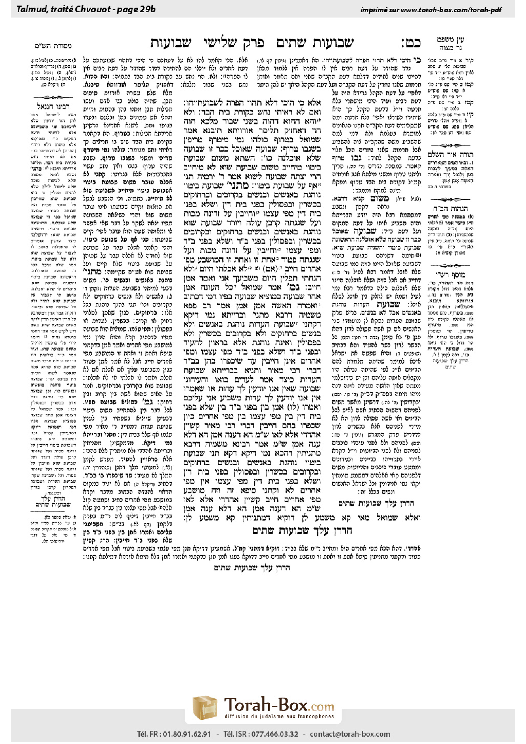 Torah-Box scan of Shevuot 29b
