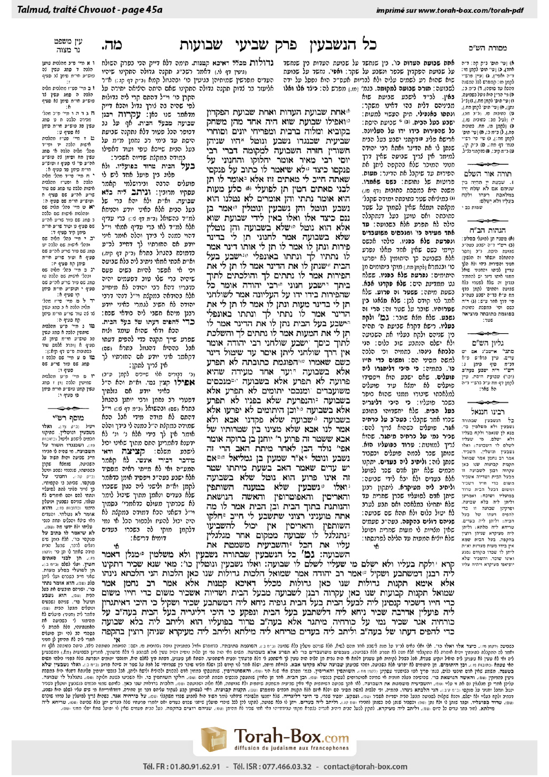 Torah-Box scan of Shevuot 45a