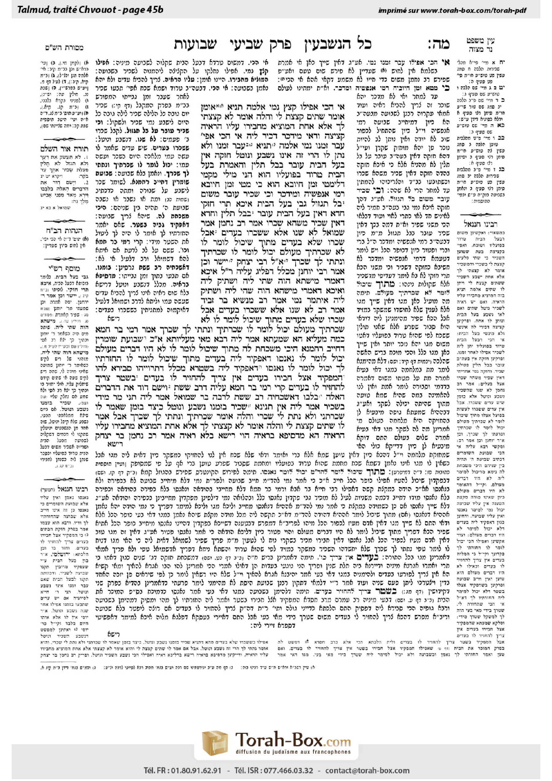 Torah-Box scan of Shevuot 45b