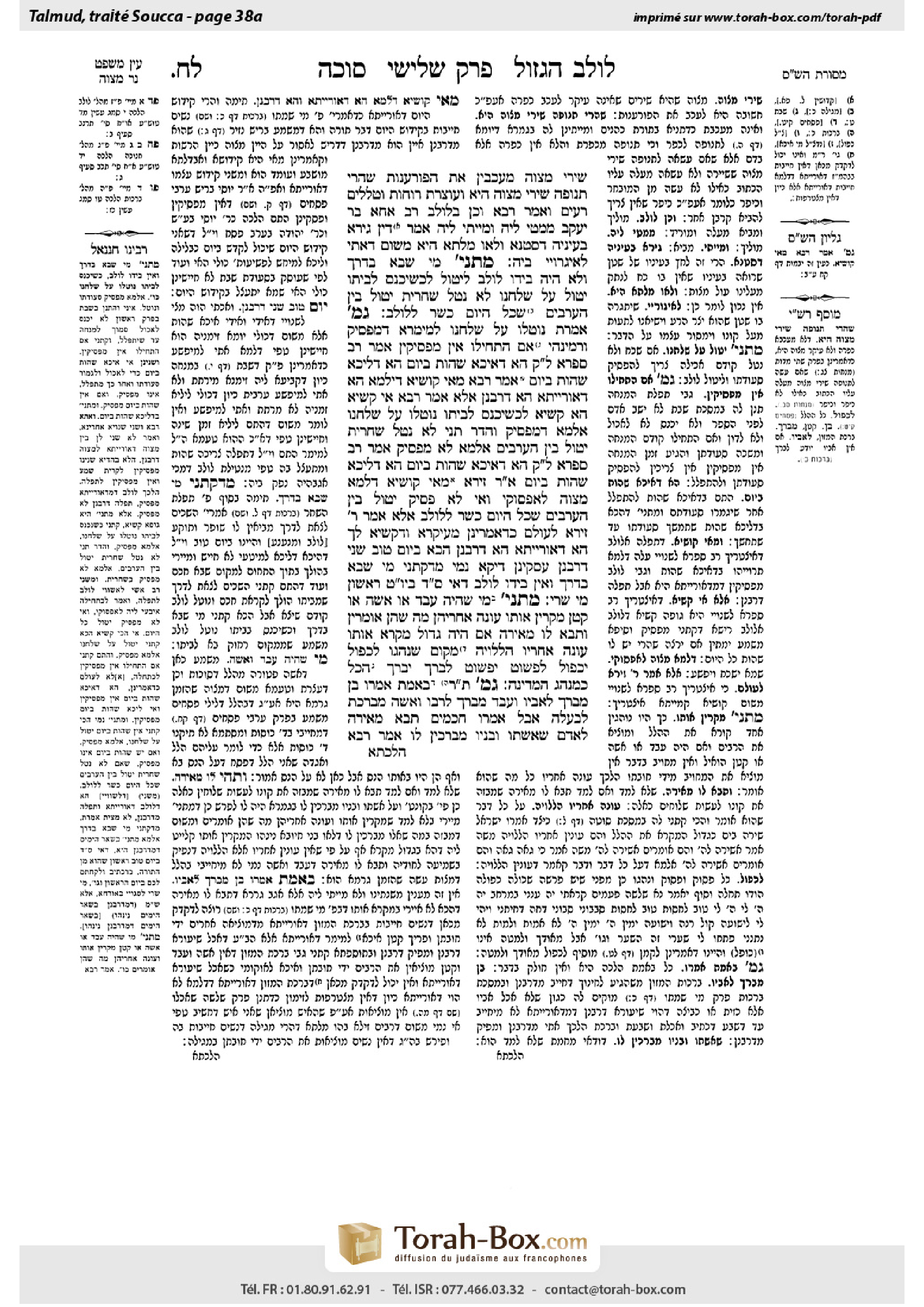 Torah-Box scan of Sukkah 38a