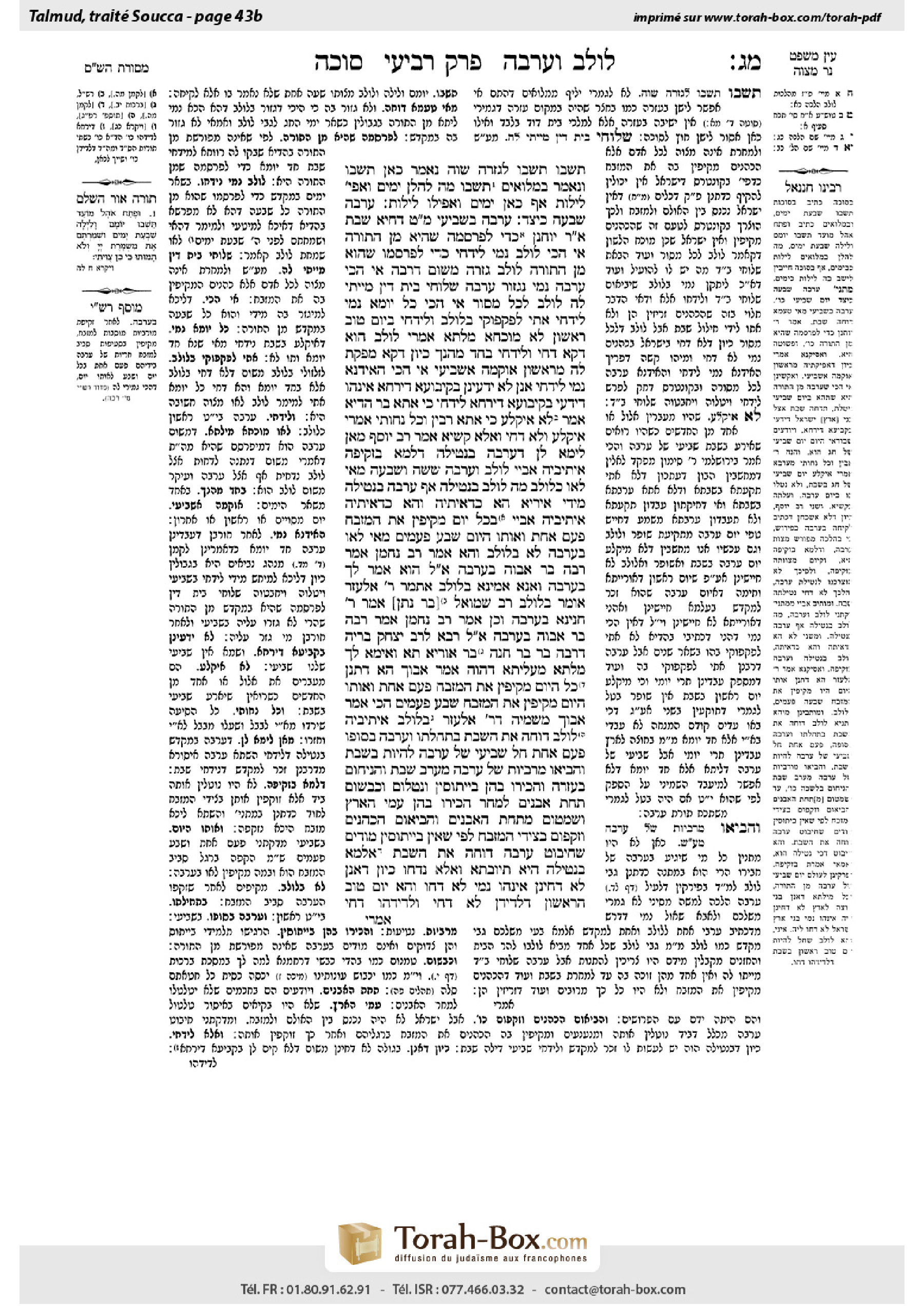 Torah-Box scan of Sukkah 43b