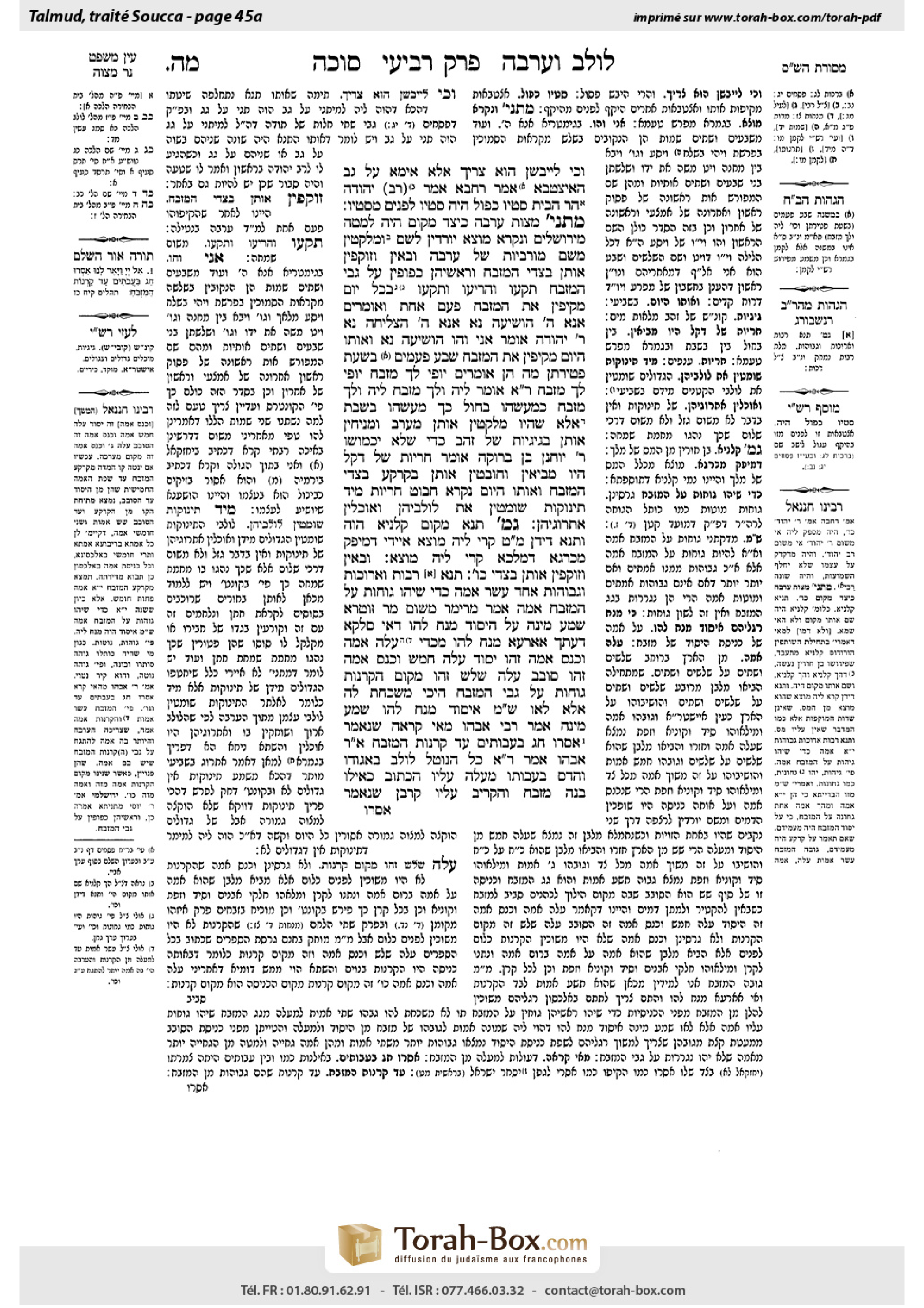 Torah-Box scan of Sukkah 45a