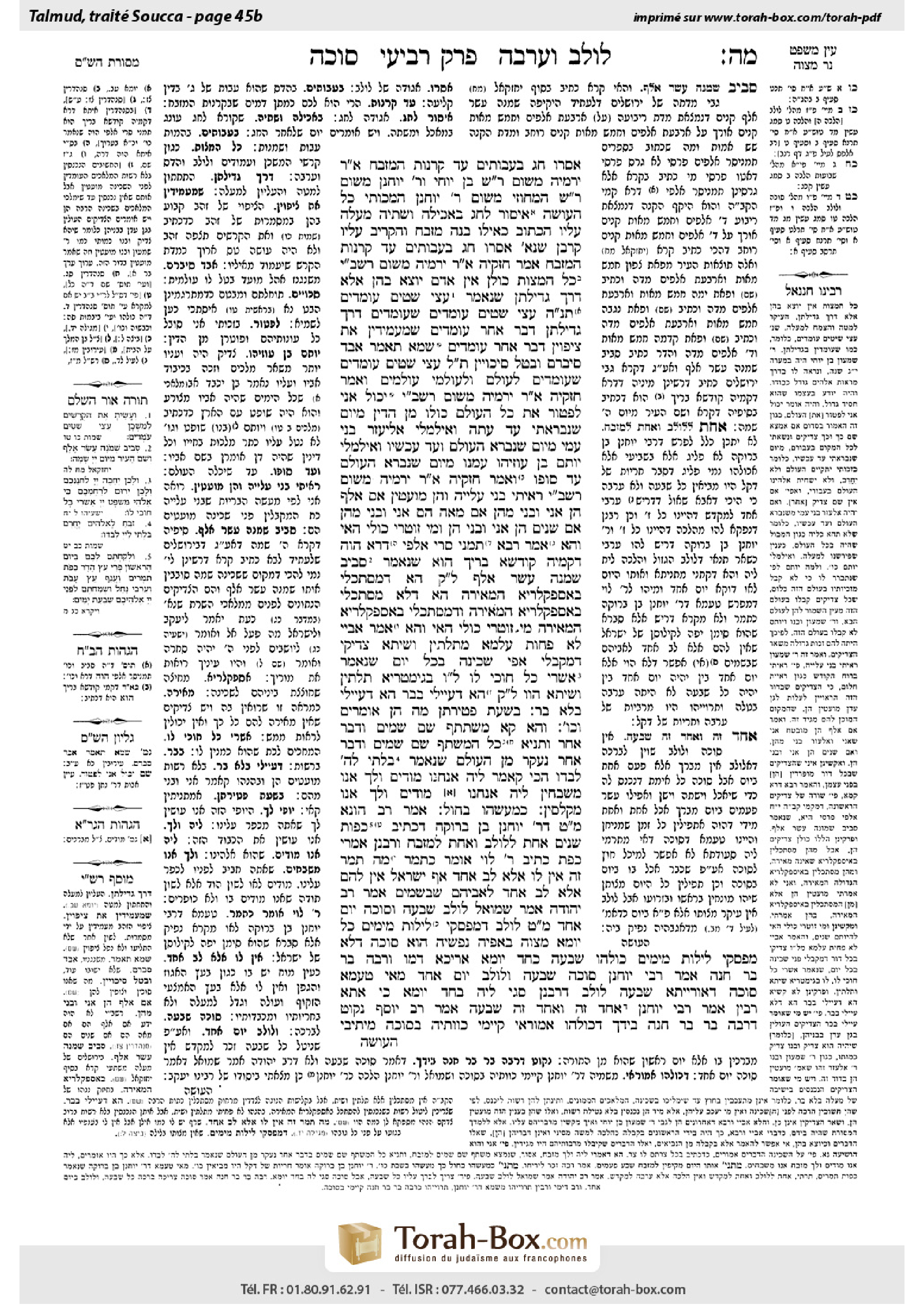 Torah-Box scan of Sukkah 45b