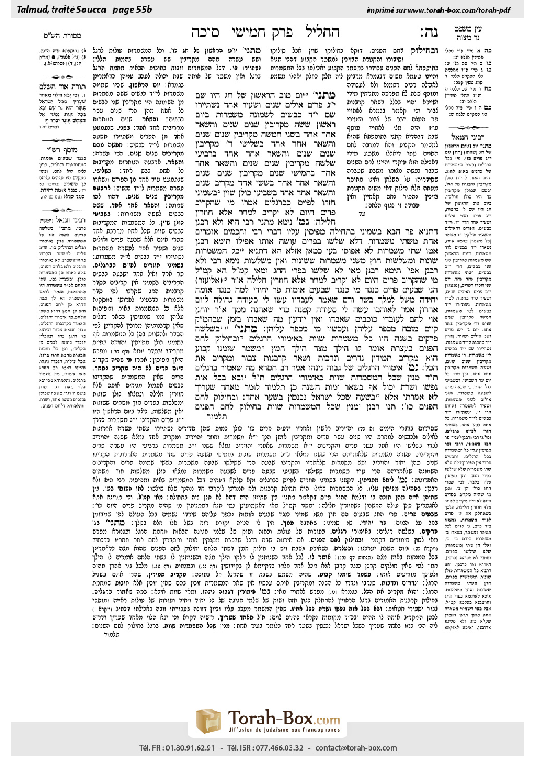 Torah-Box scan of Sukkah 55b