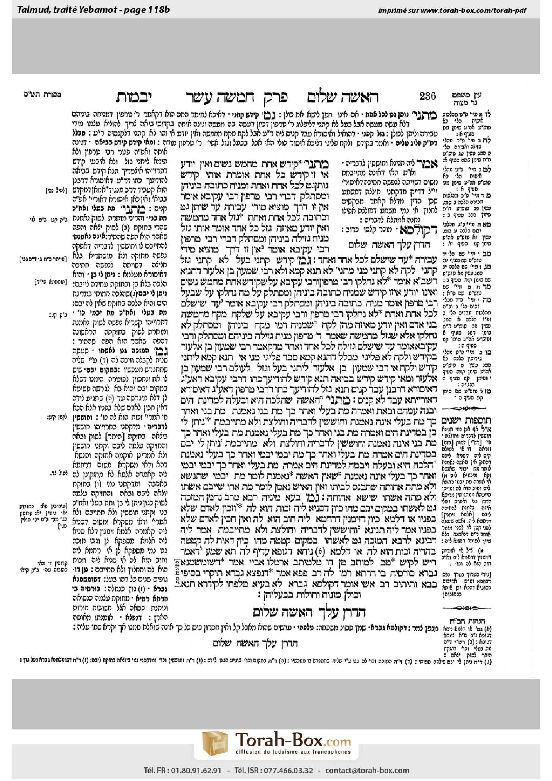 Torah-Box scan of Yevamot 118b