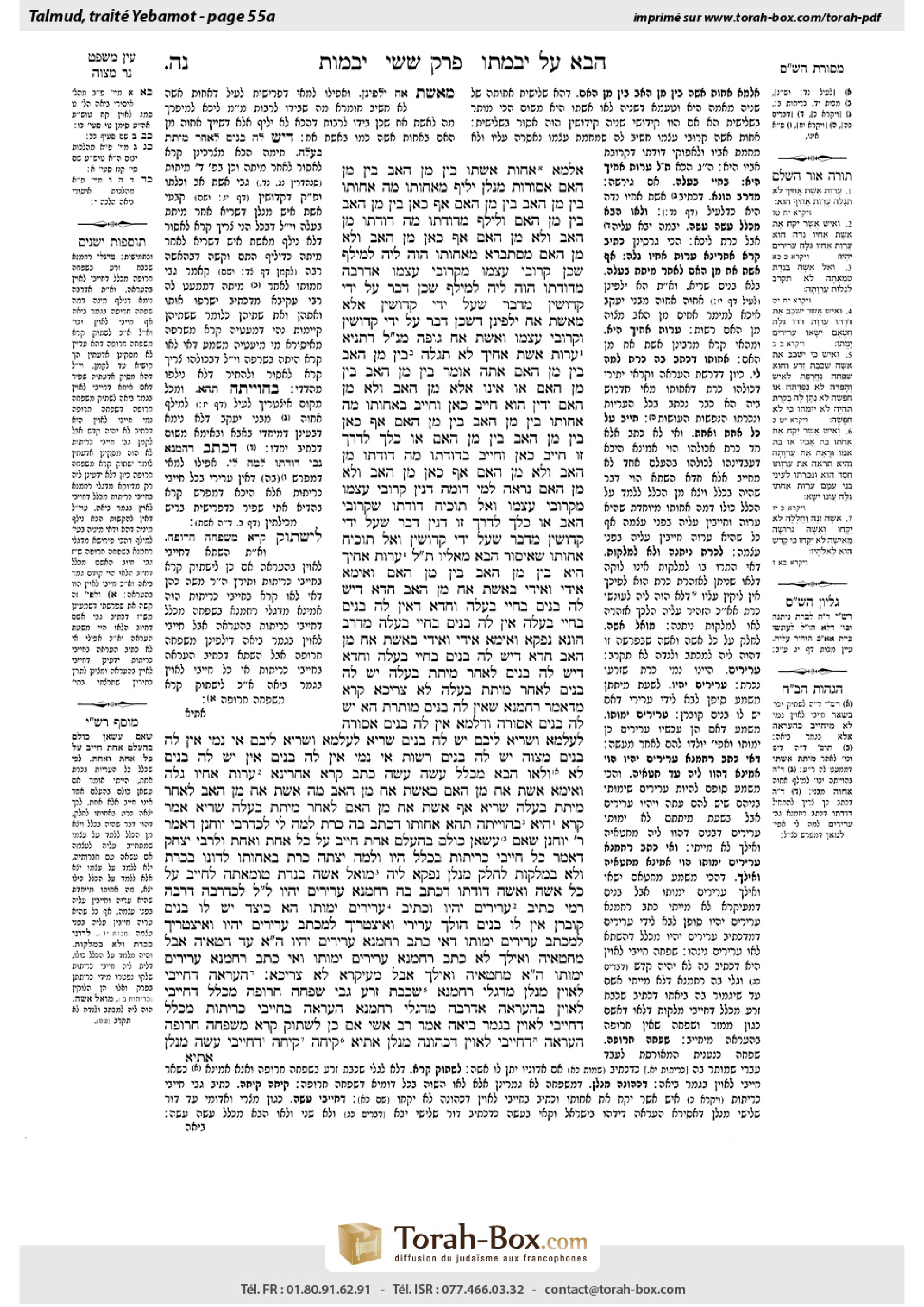 Torah-Box scan of Yevamot 55a