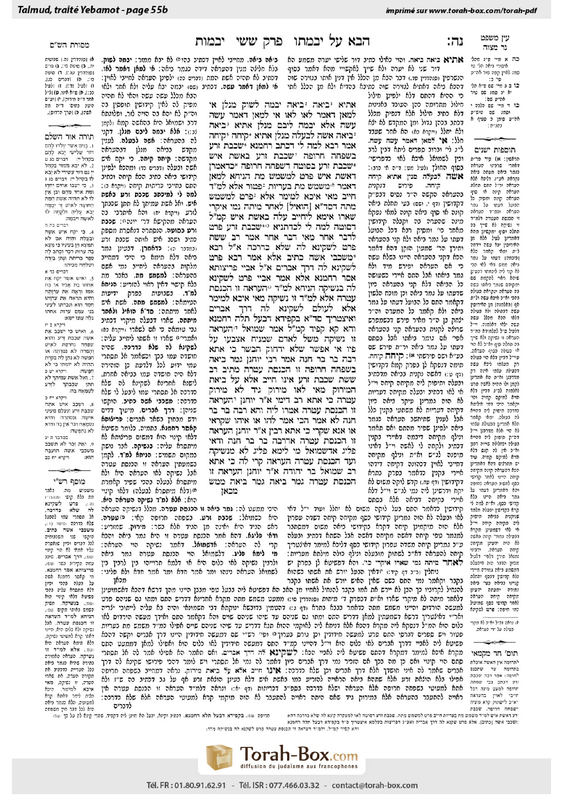 Torah-Box scan of Yevamot 55b
