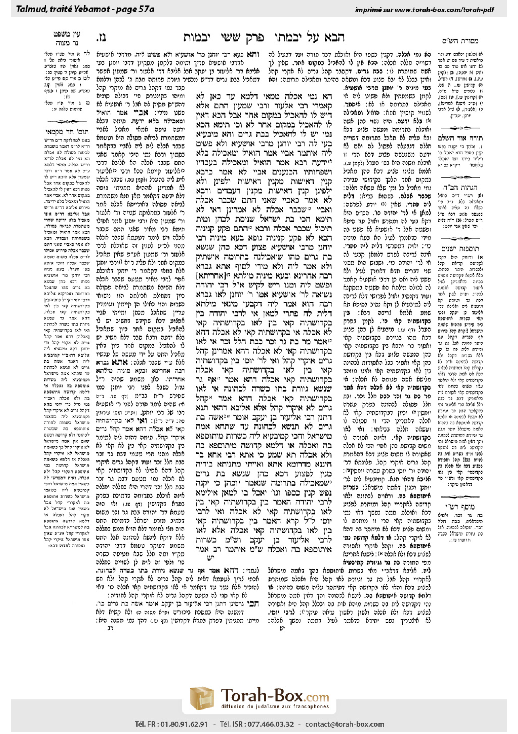 Torah-Box scan of Yevamot 57a